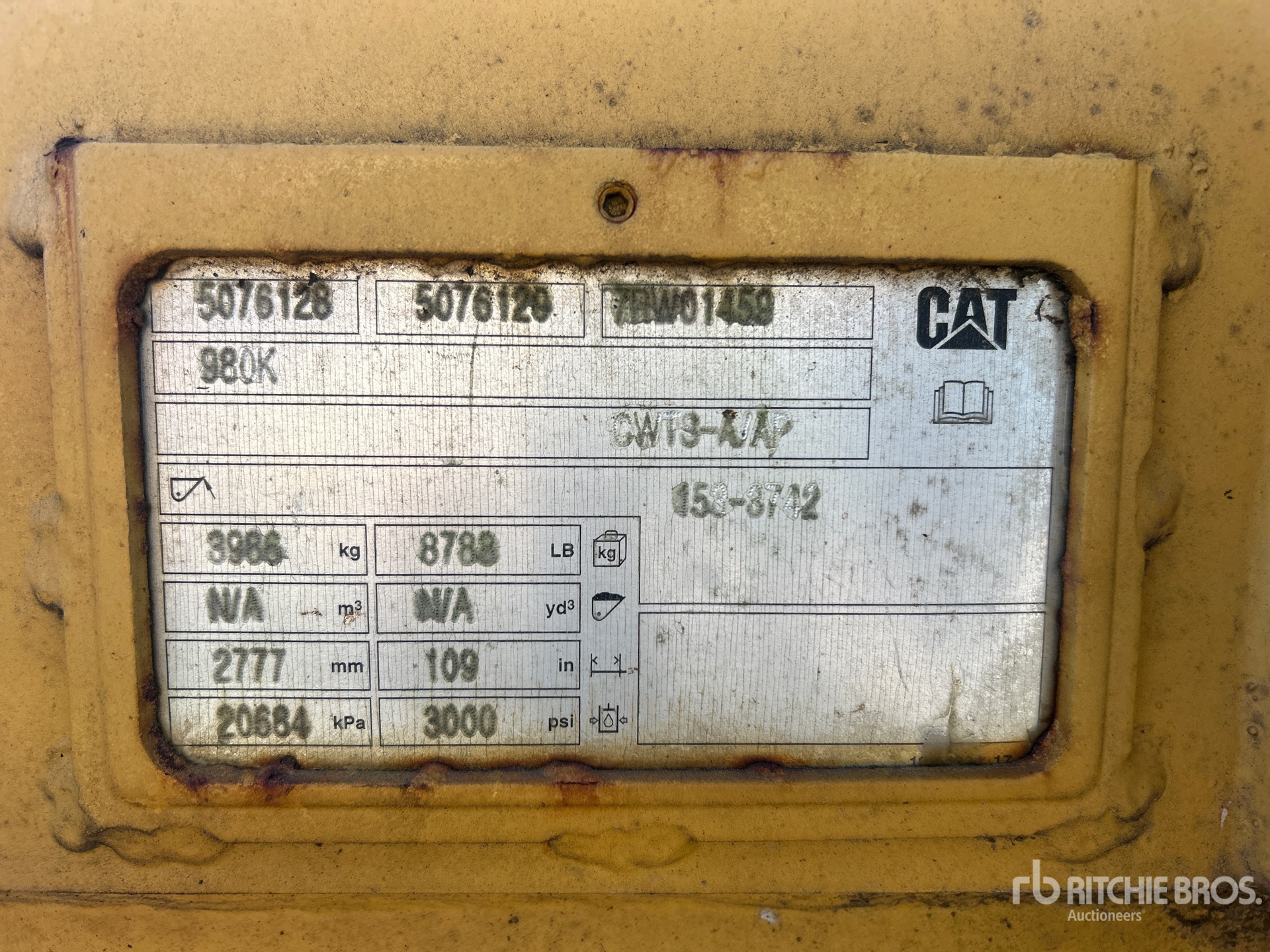 Caterpillar 109 in Wheel Loader Log Forks - ...