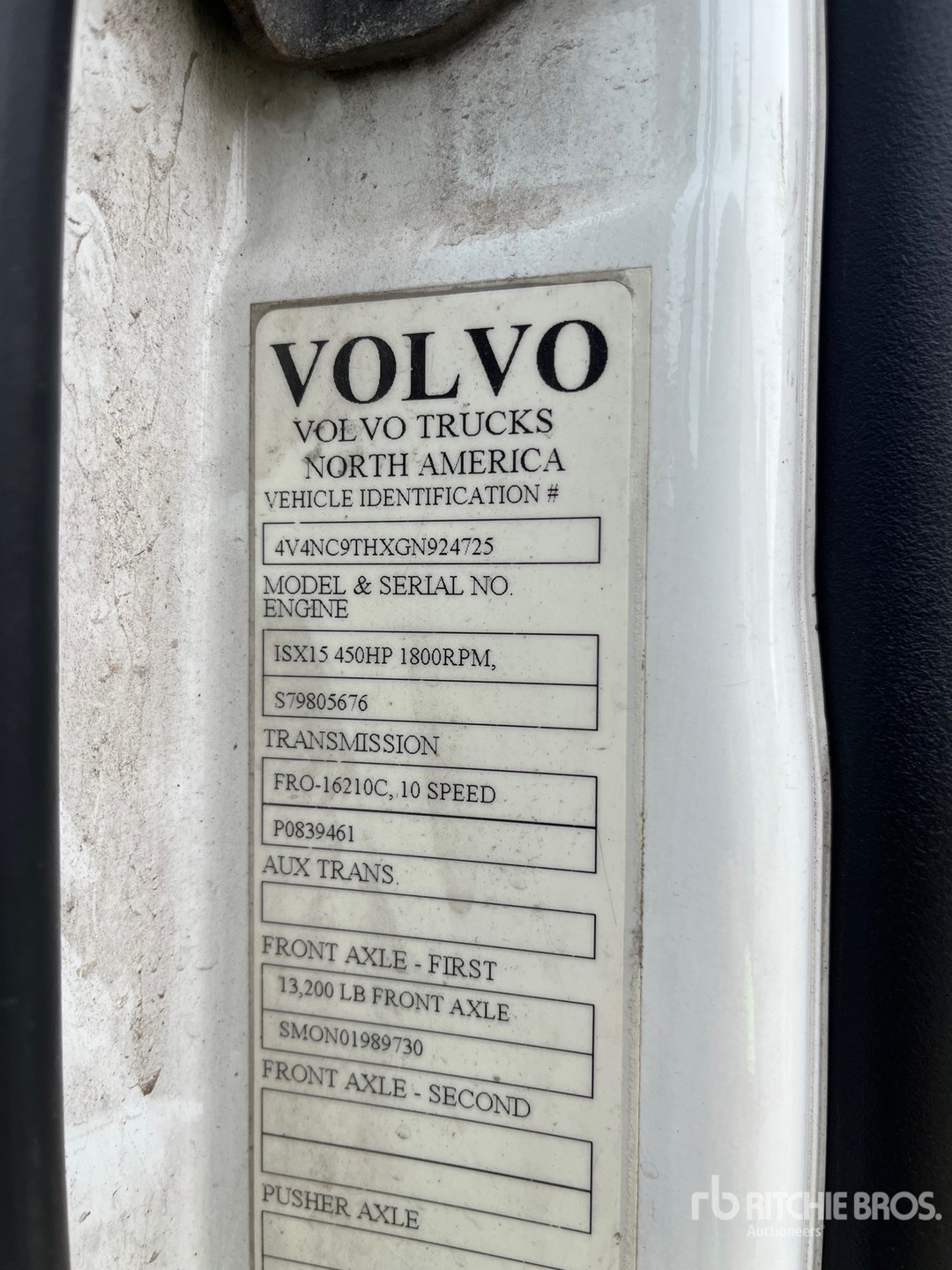 2016 Volvo VNL