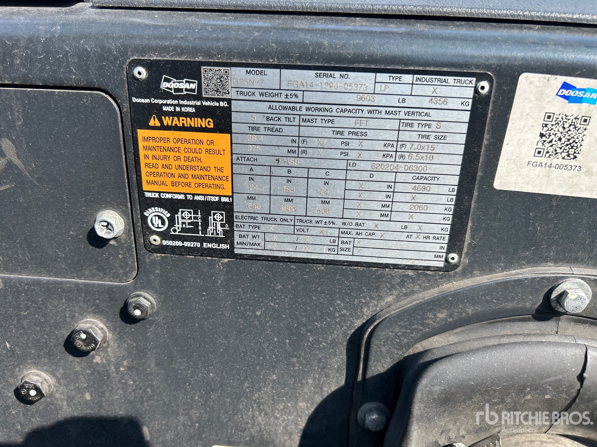 2020 Doosan G25N-7