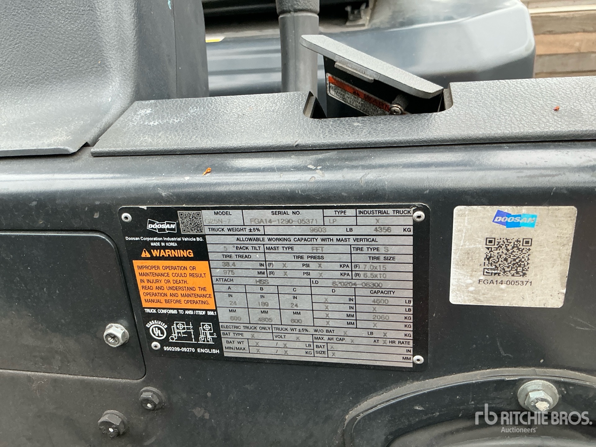 2020 Doosan G25N-7