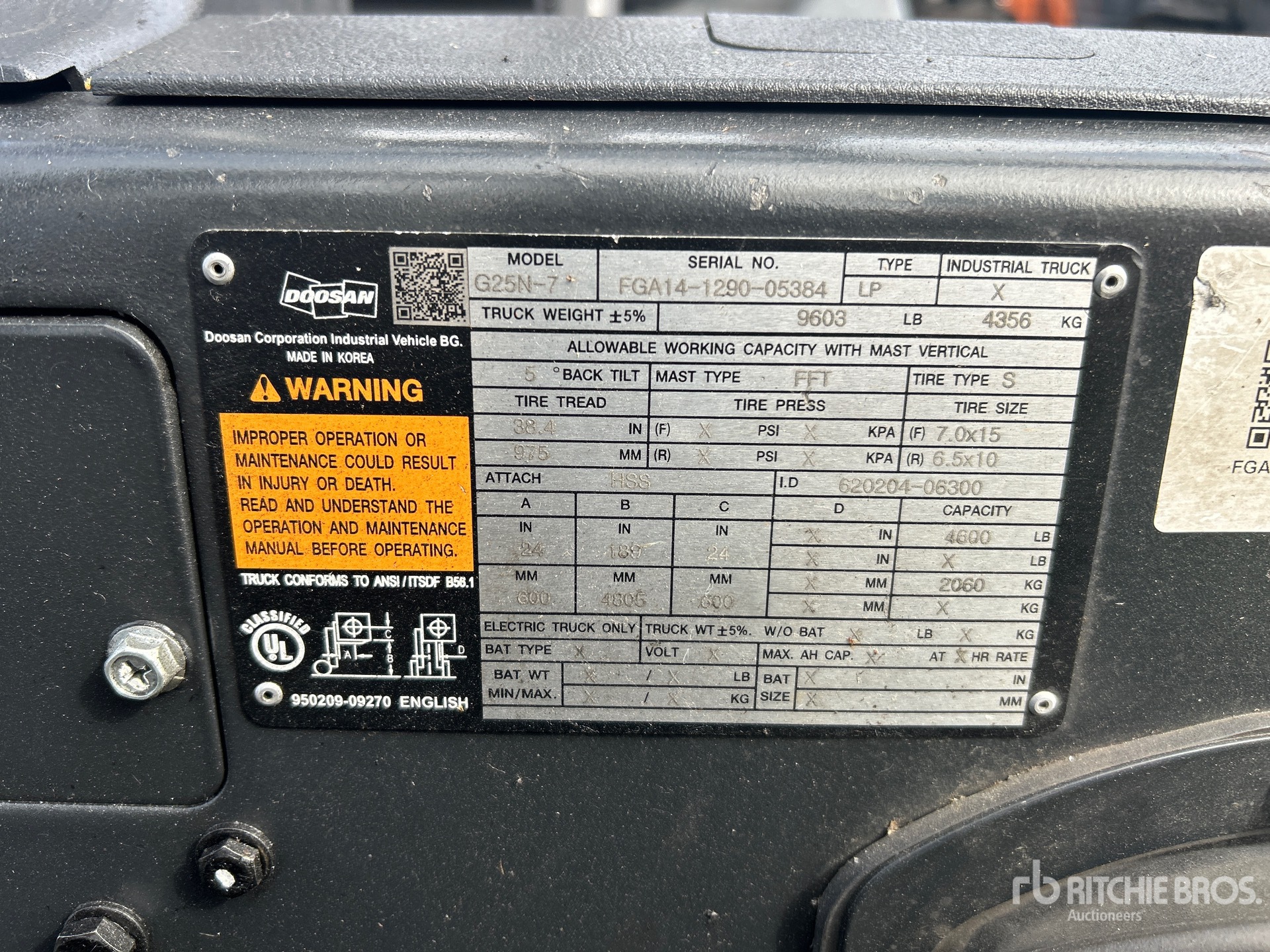 2020 Doosan G25N-7