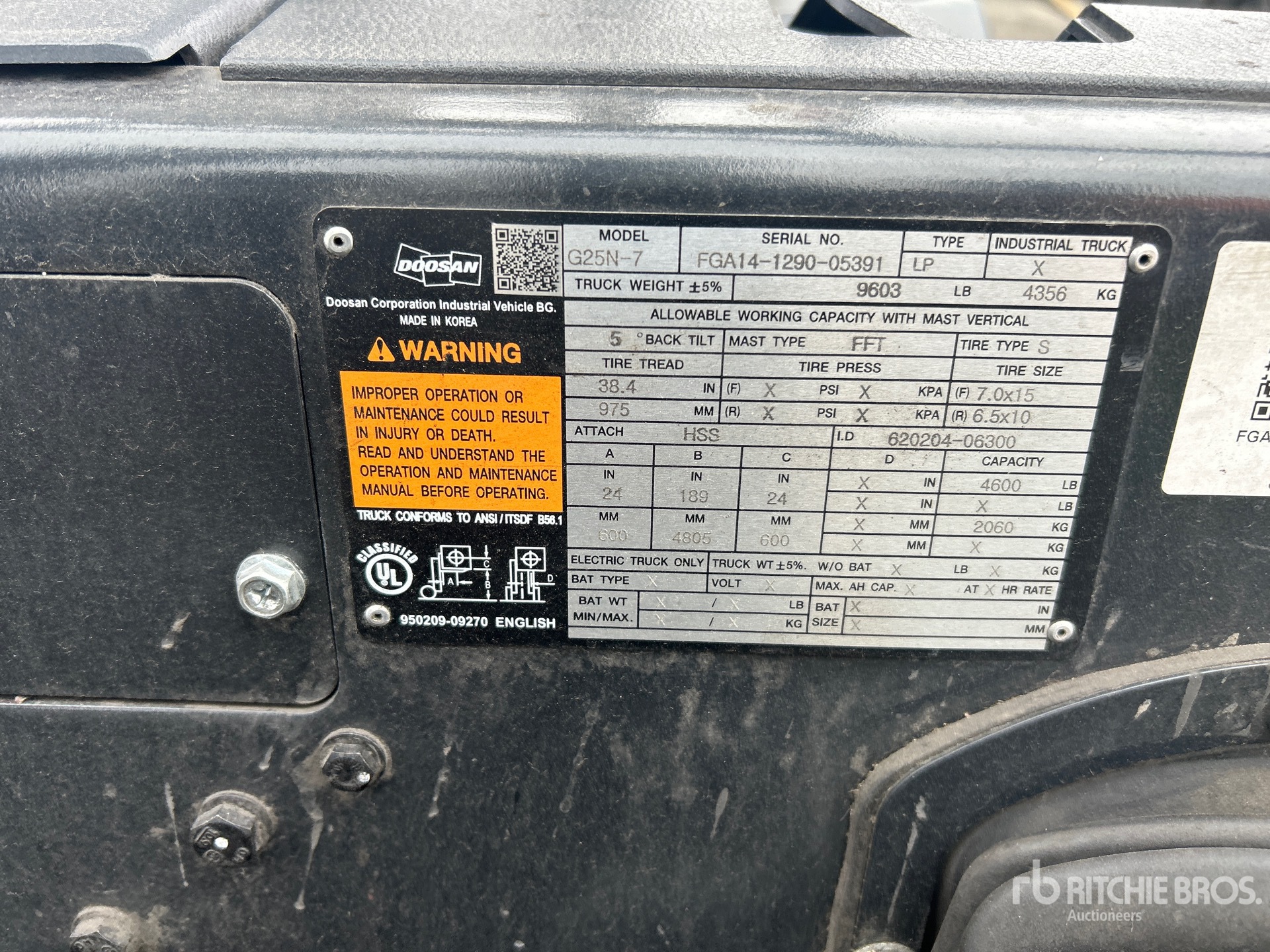 2020 Doosan G25N-7