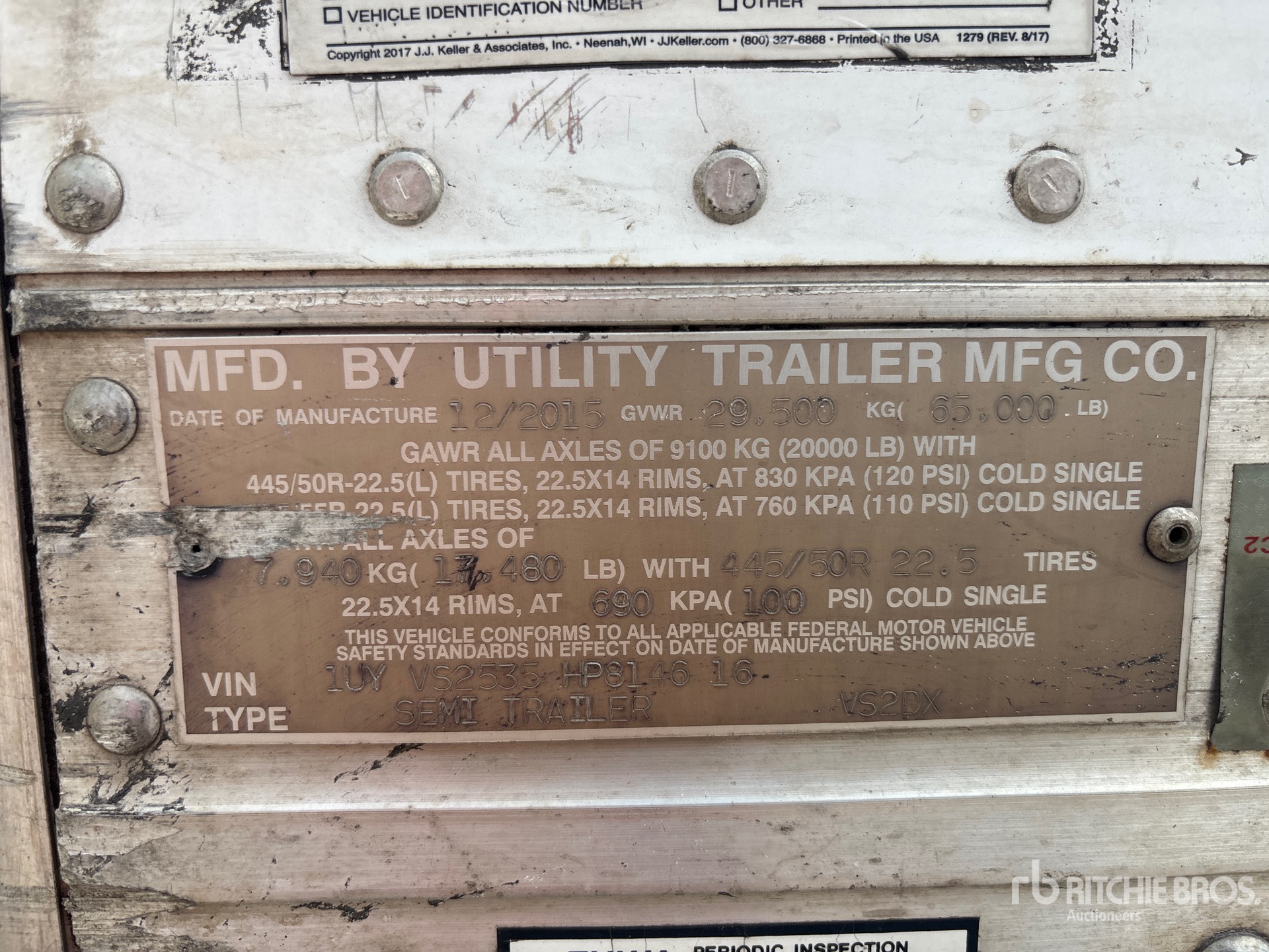 2017 Utility VS2DX