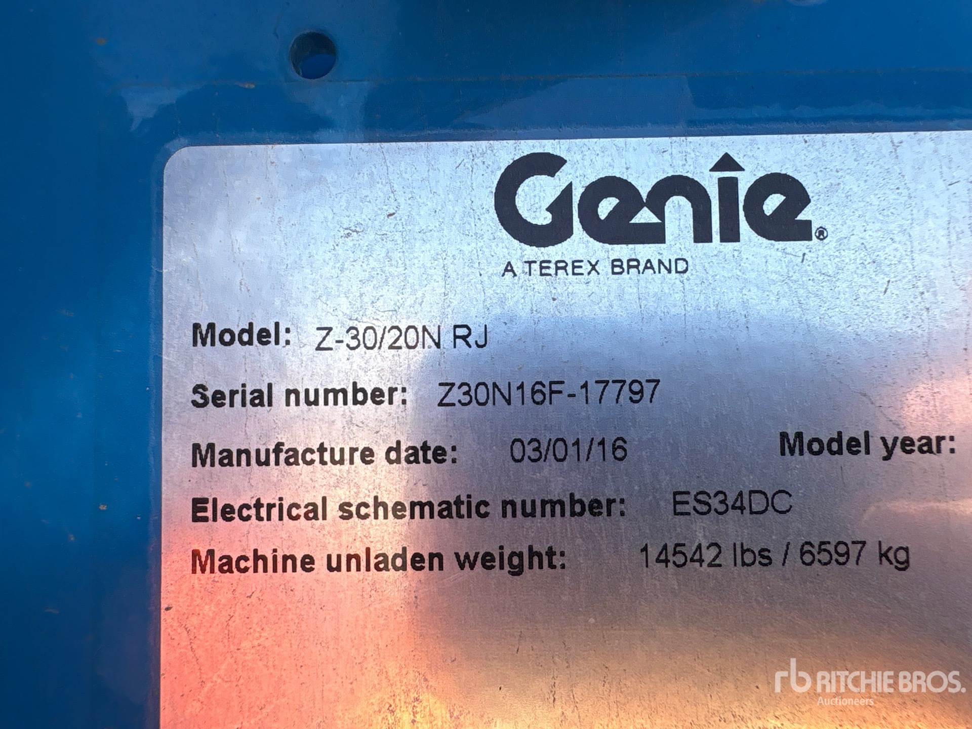 2016 Genie Z-30/20N RJ