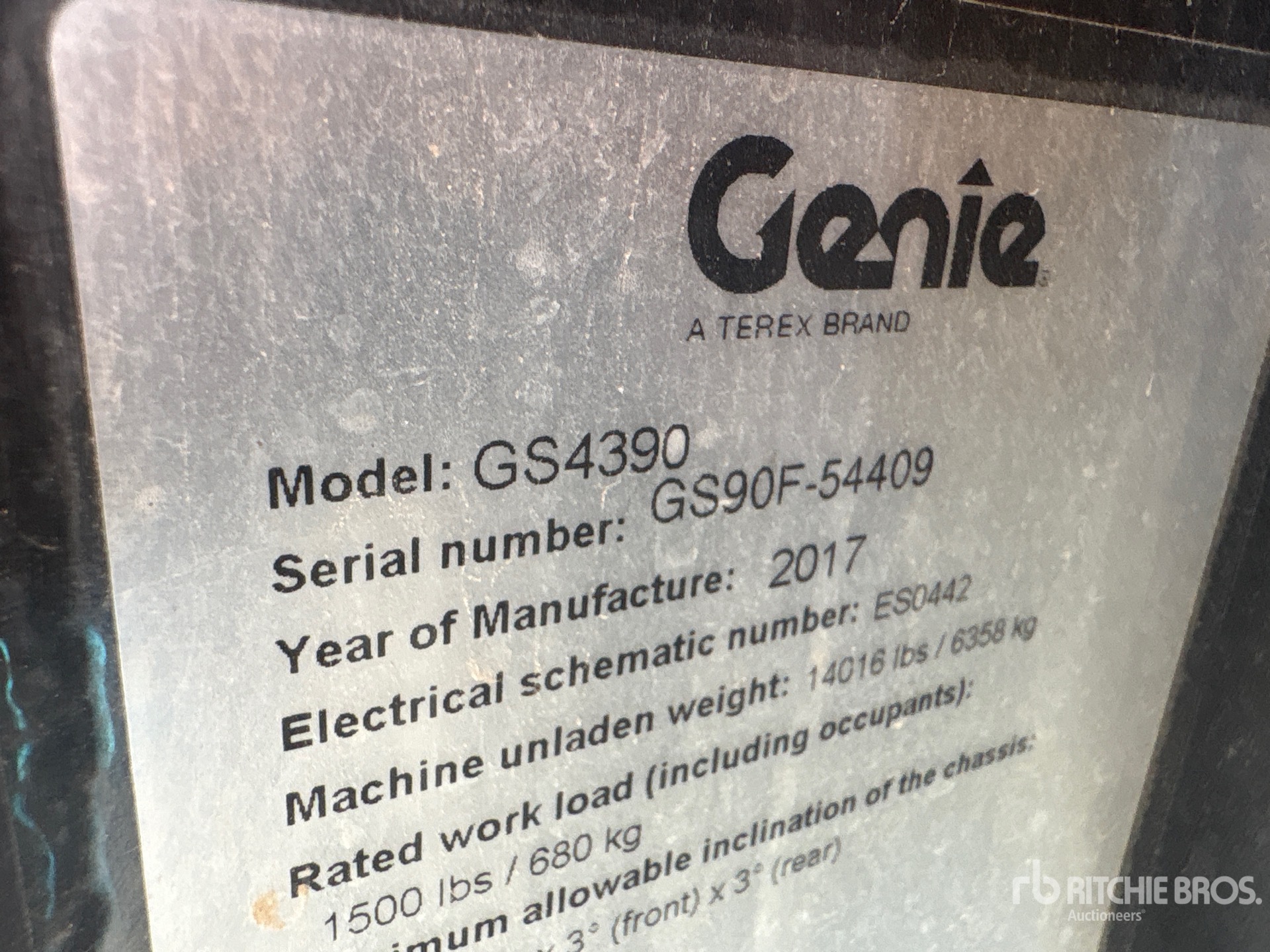 2017 Genie GS-4390 RT