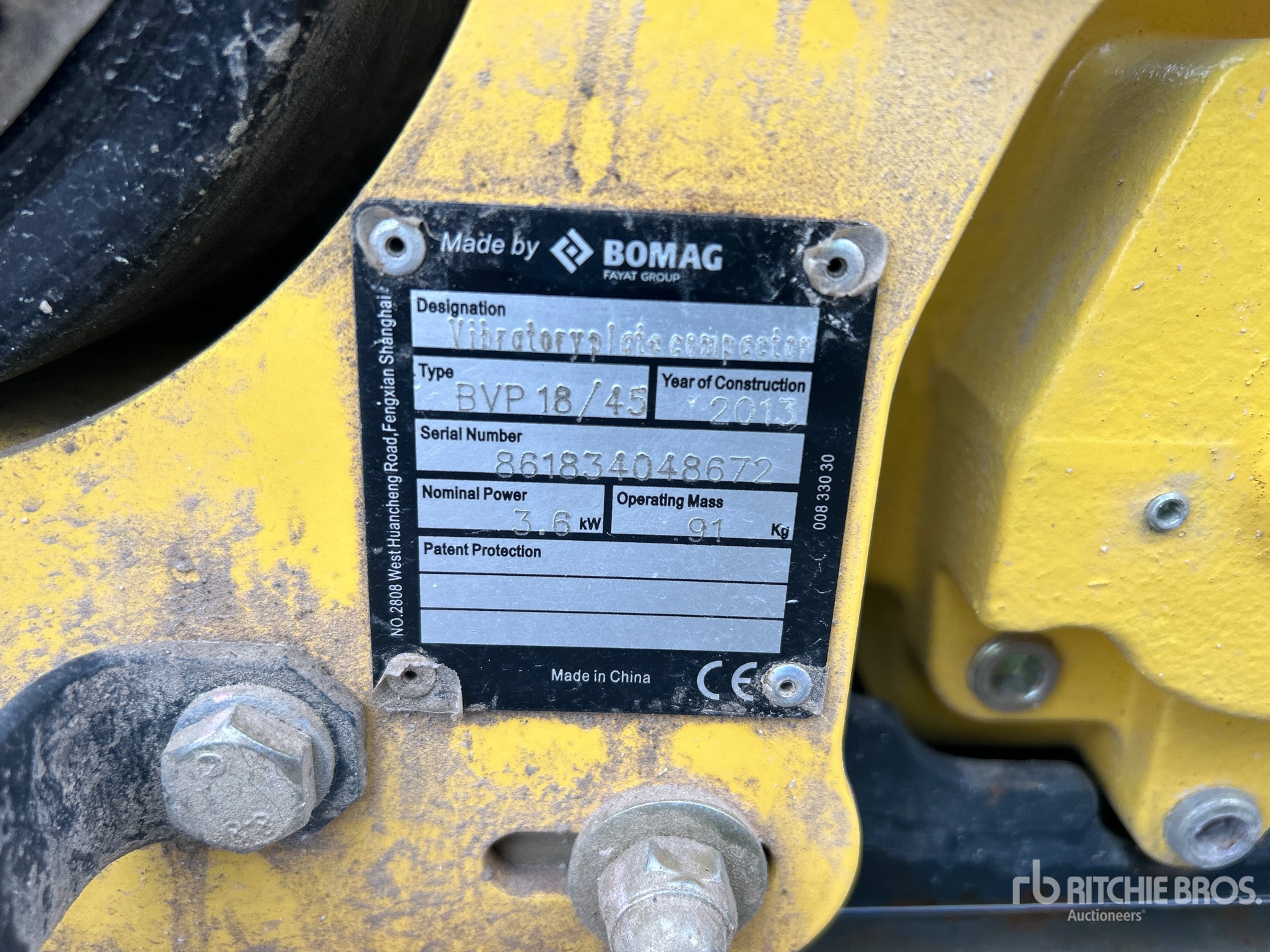 2013 Bomag BVP18/45