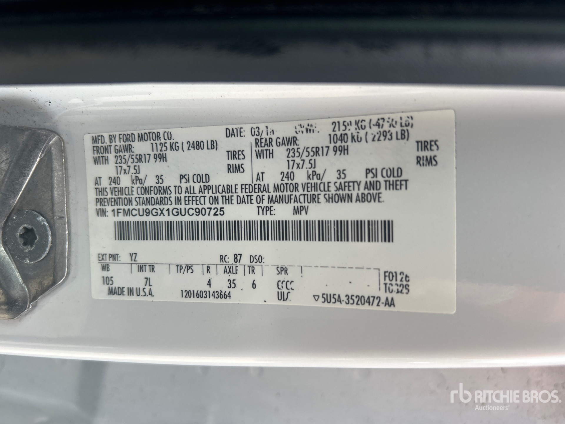 2016 Ford ESCAPE