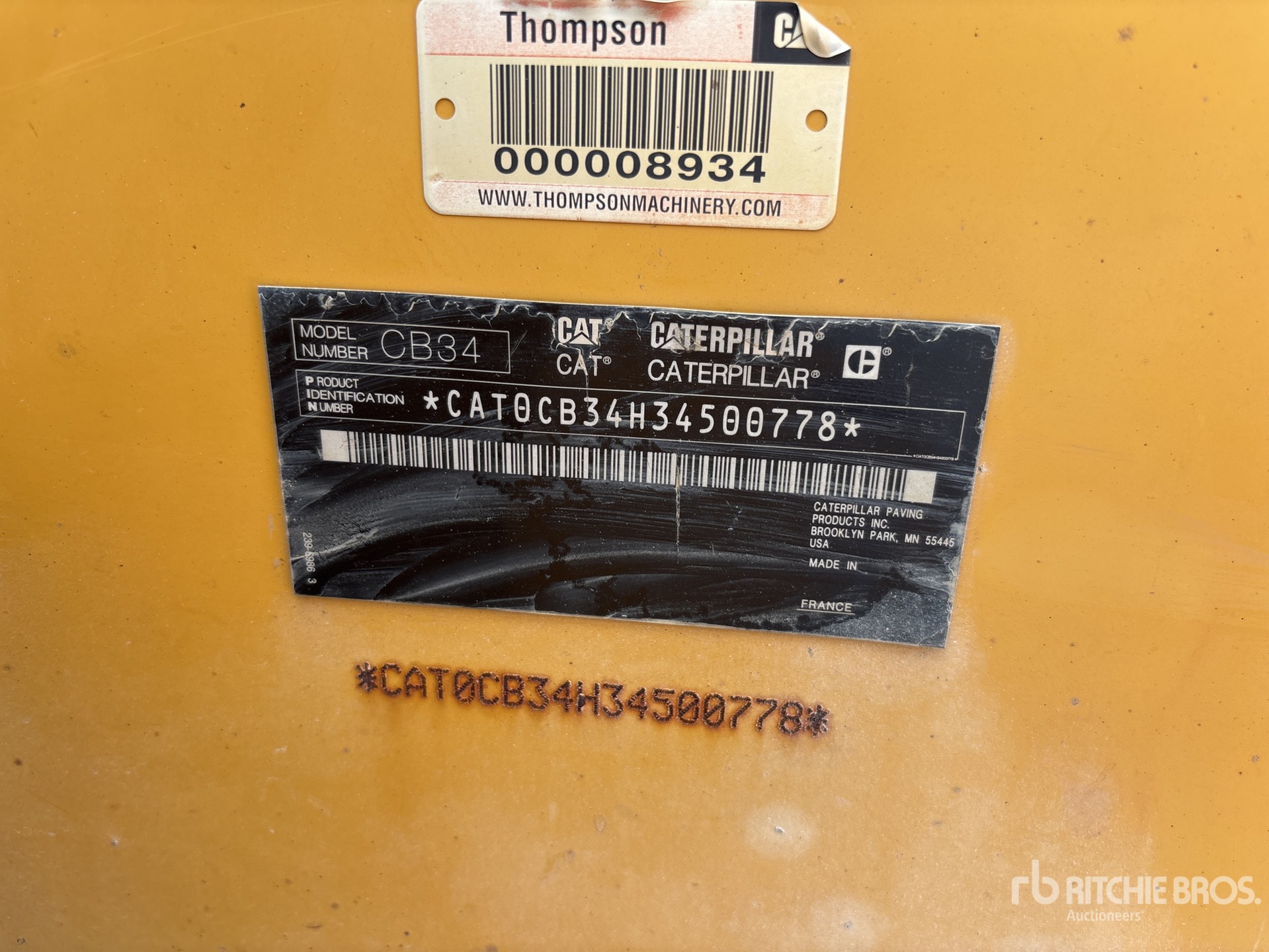 2012 Caterpillar CB-34