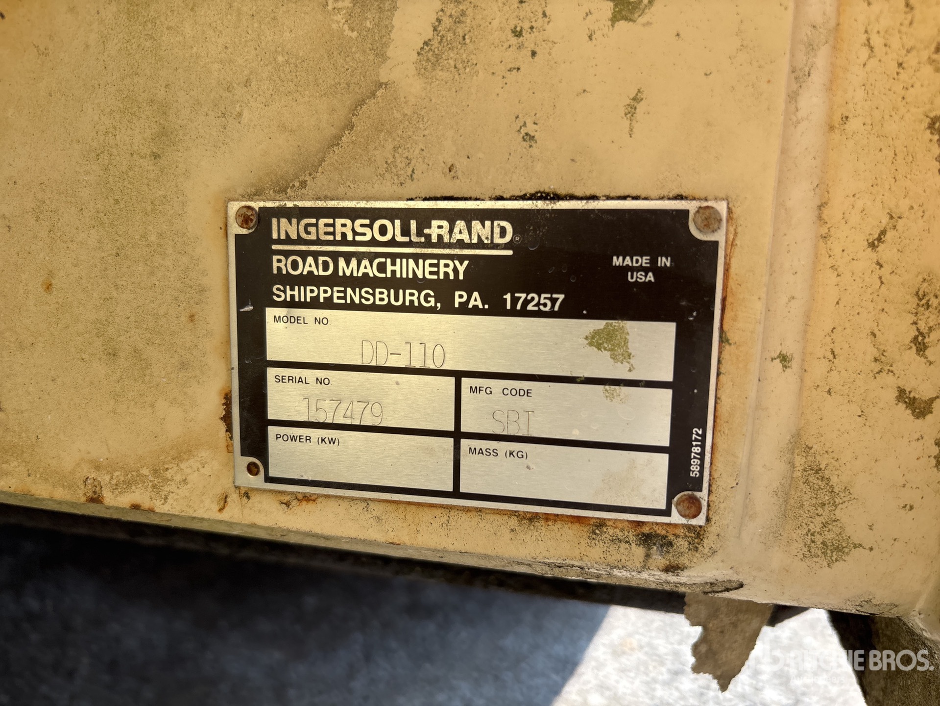 1999 Ingersoll Rand DD110