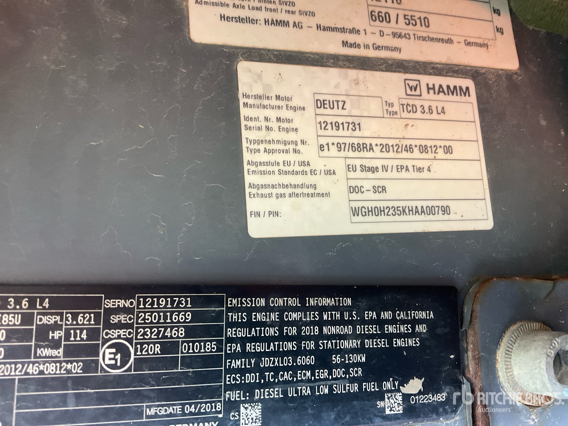 2018 Hamm H10I P