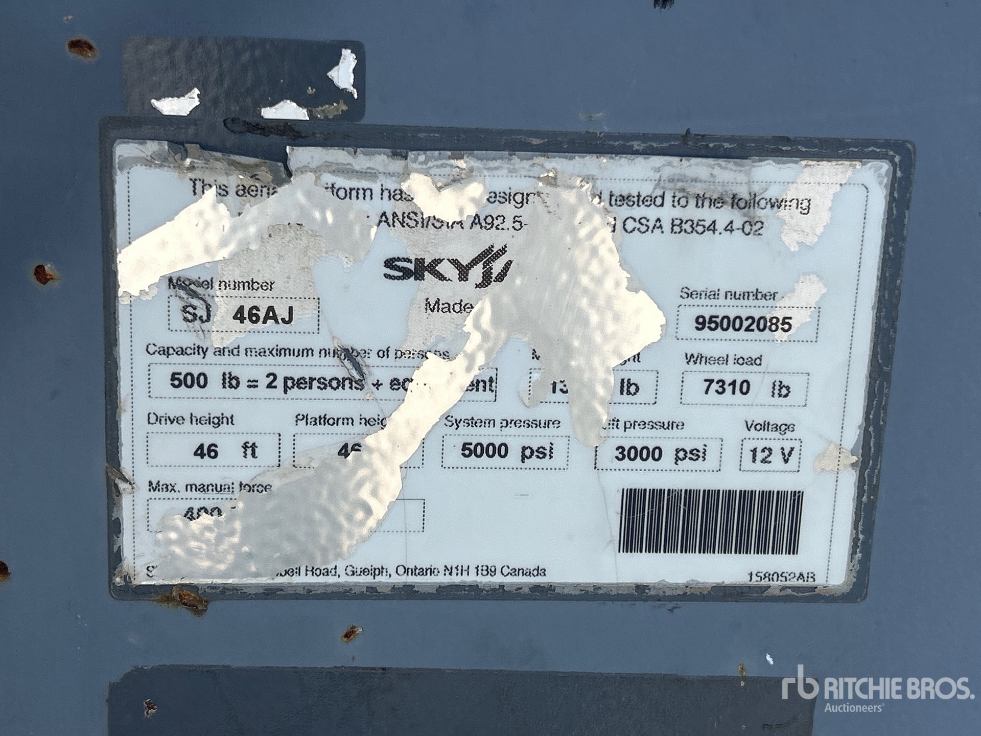 2017 Skyjack SJ46AJ