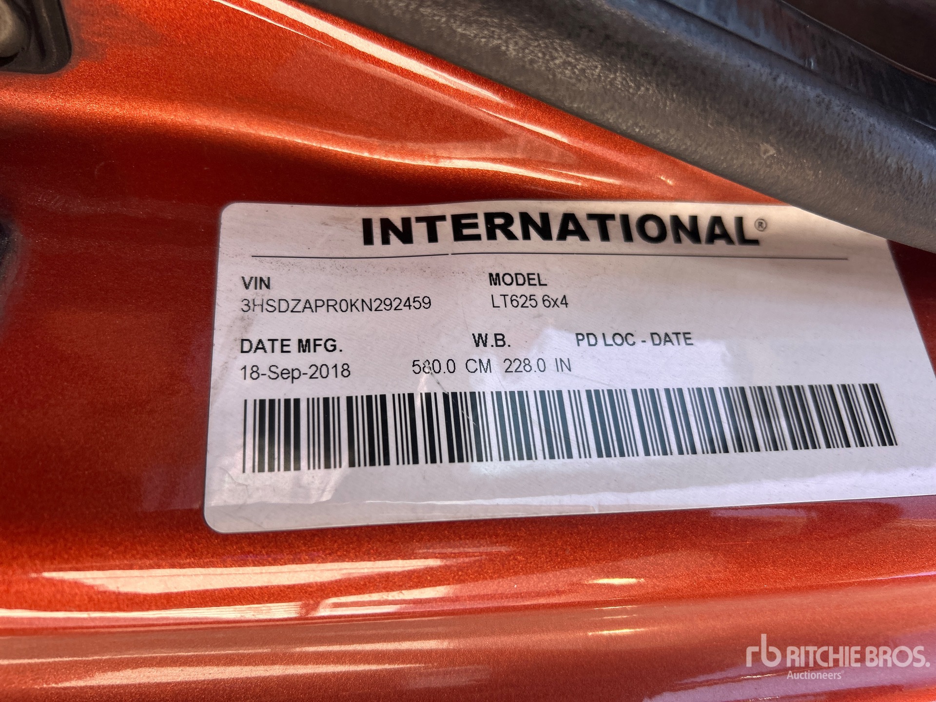 2019 International LT625