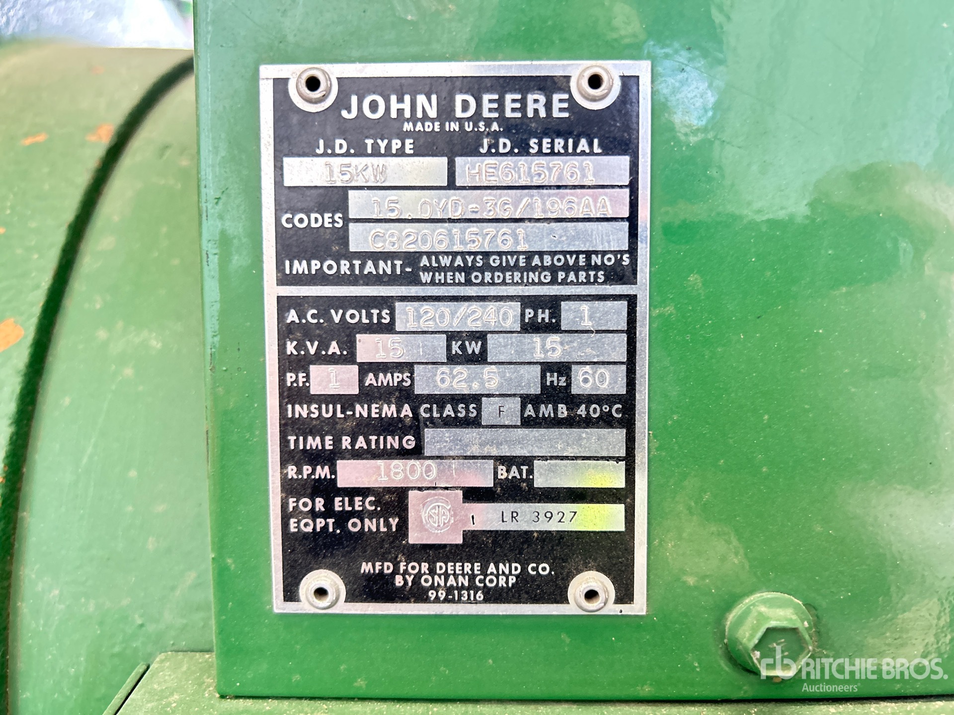 John Deere 15 KW MOBILE