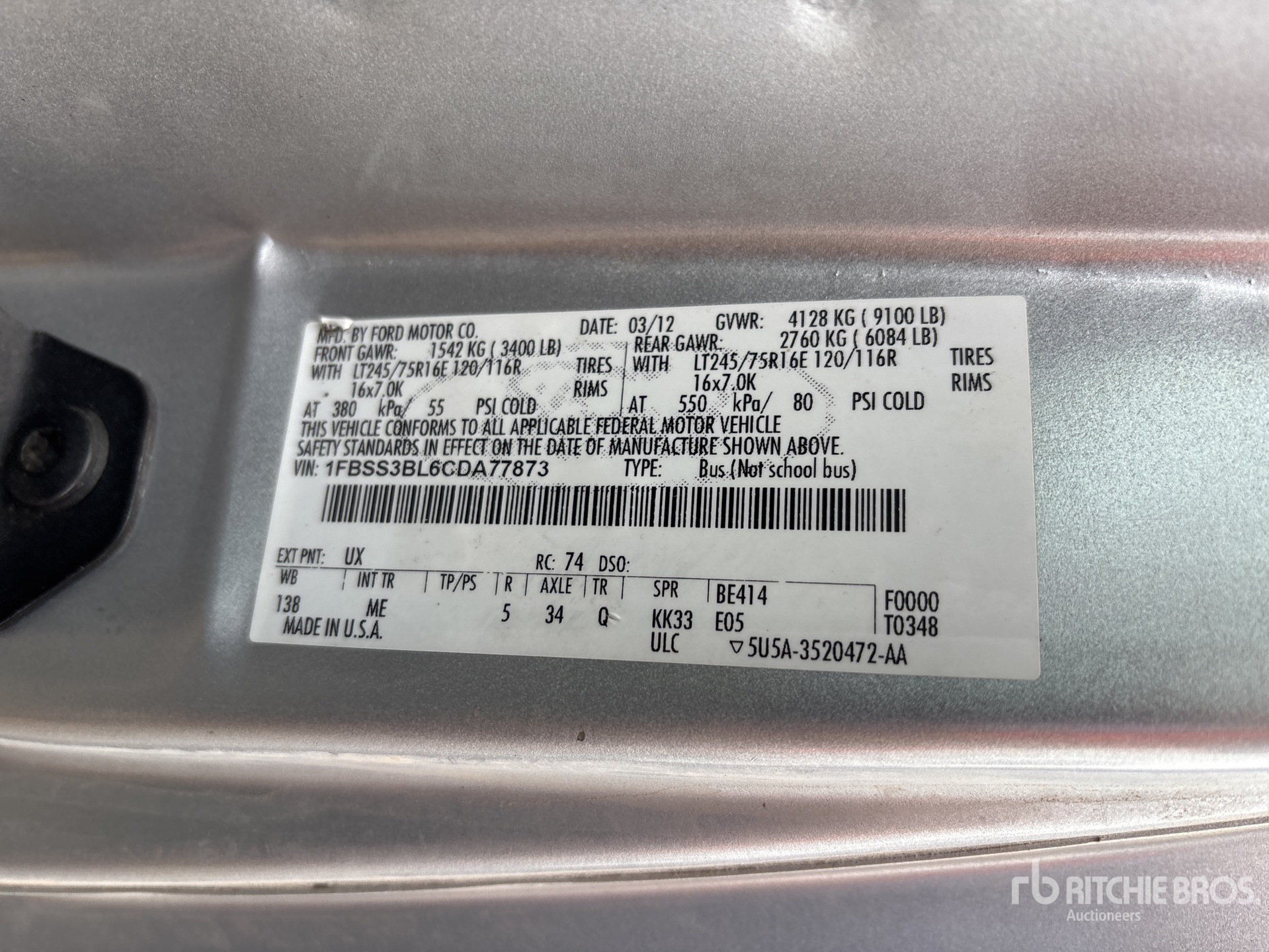 2012 Ford E-350