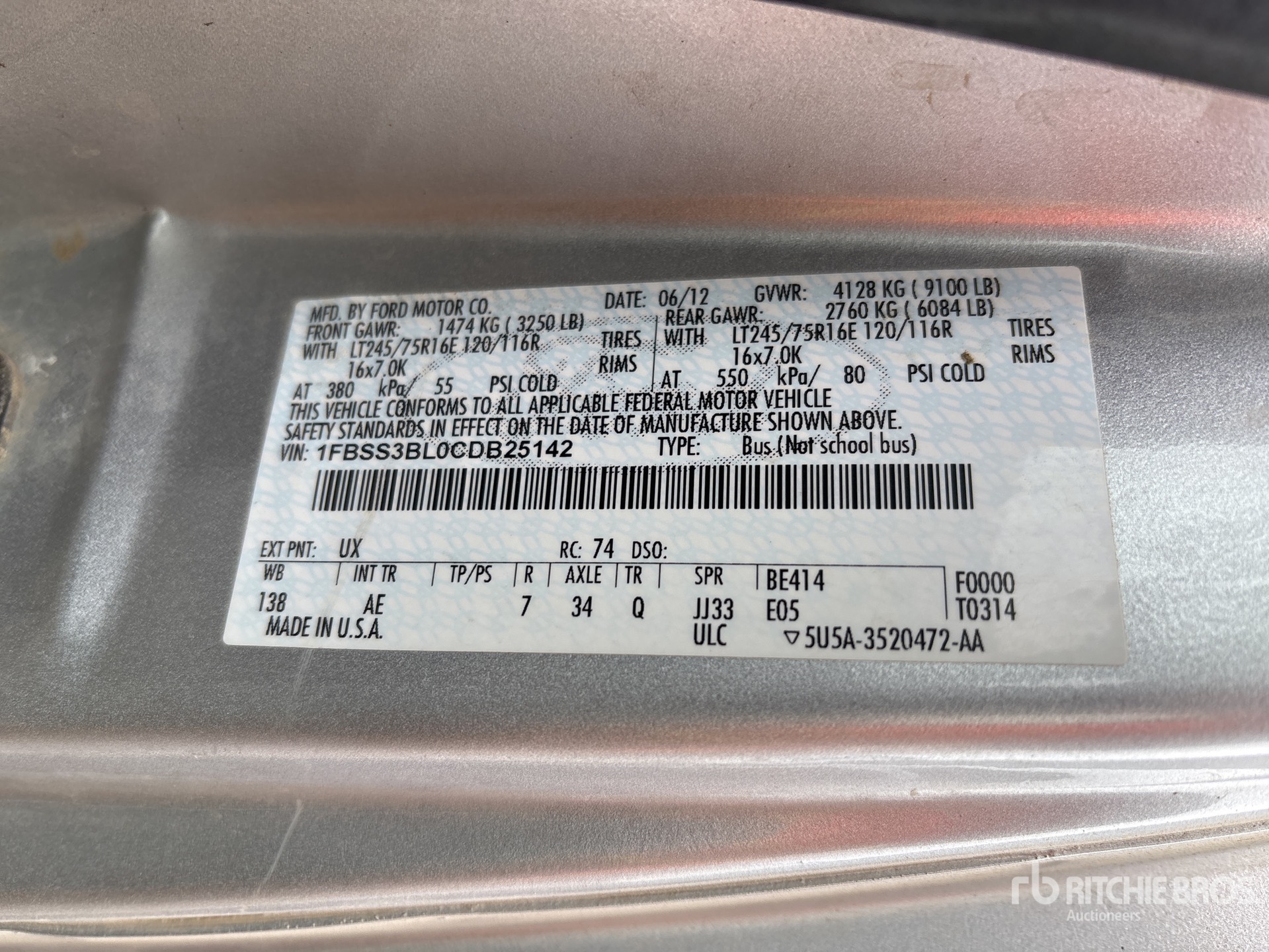 2012 Ford E-350