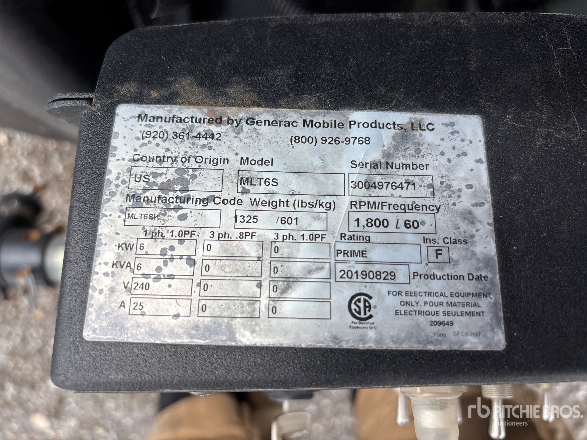 2019 Generac MLT6SK