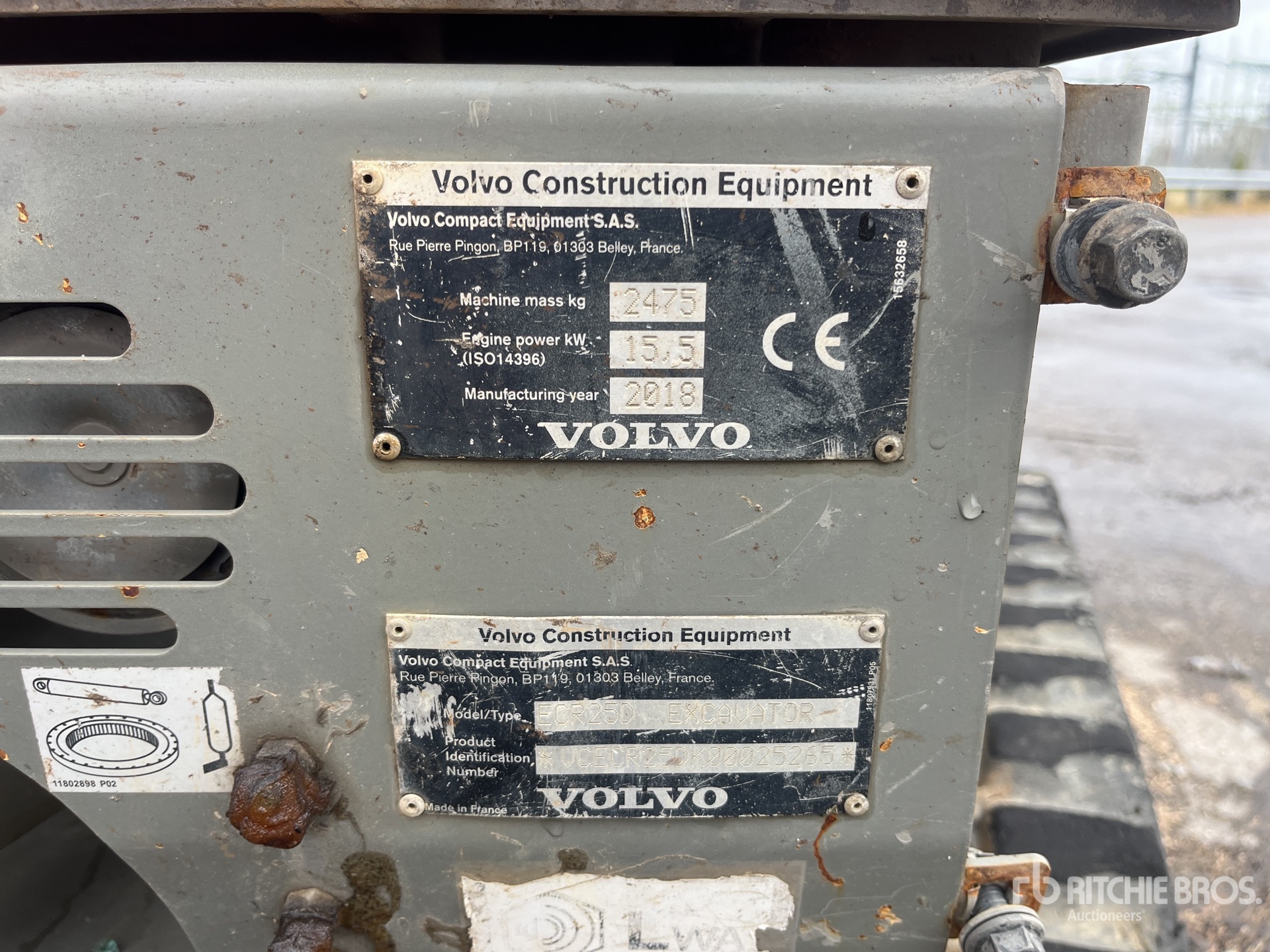 2018 Volvo ECR25D