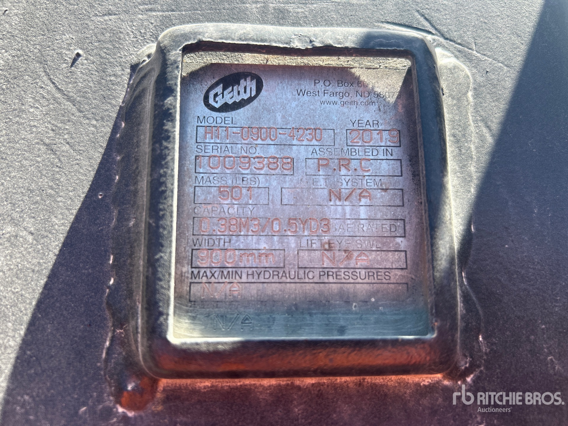 2019 Geith H11-0990-4230
