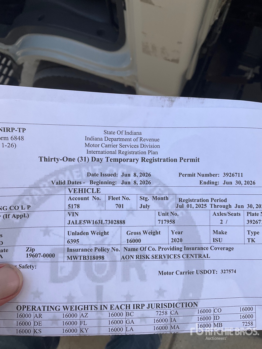 2020 Isuzu nrr