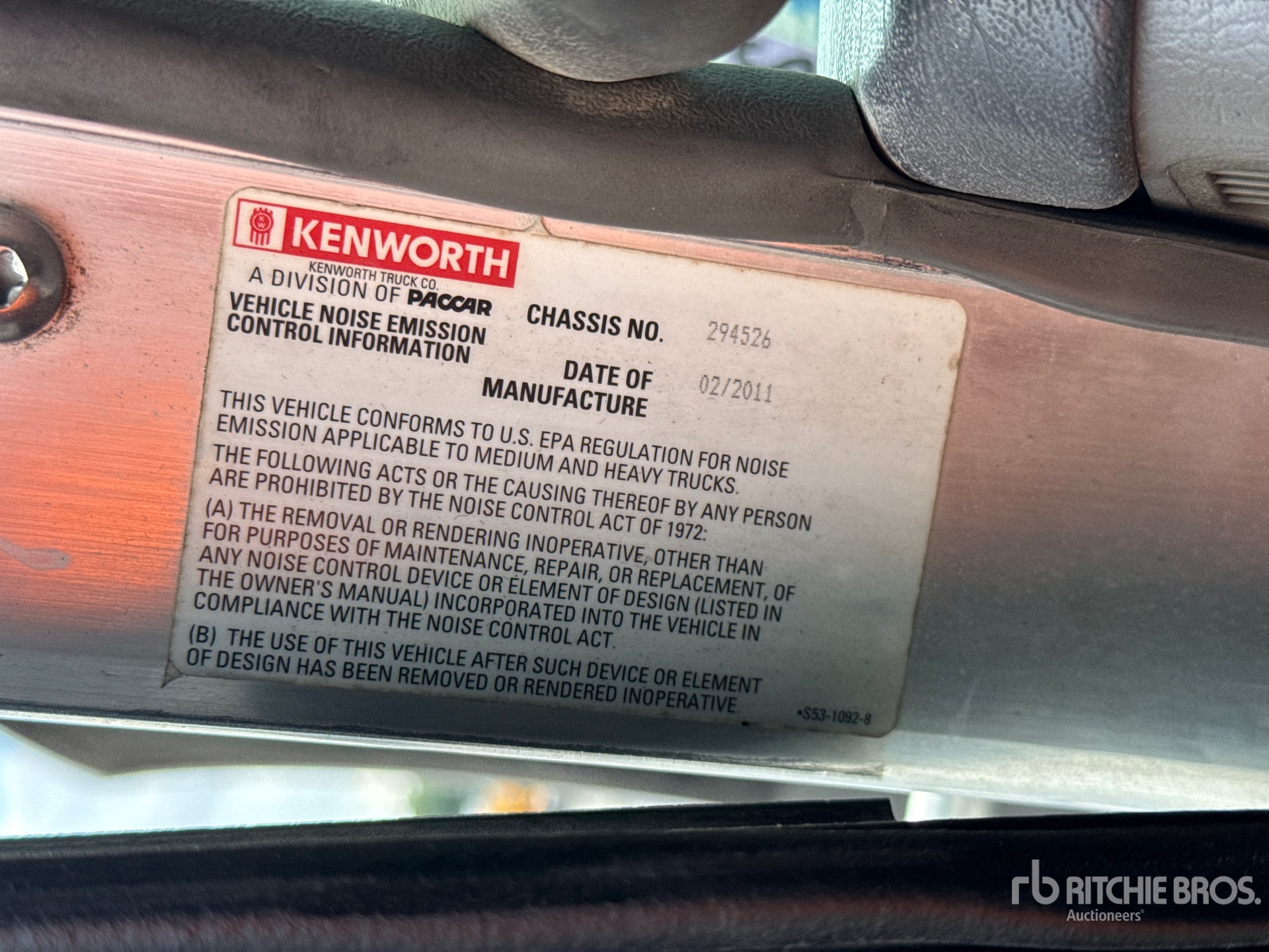 2012 Kenworth T800