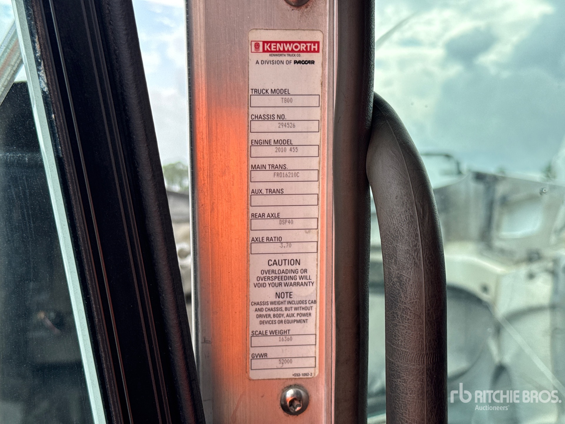 2012 Kenworth T800