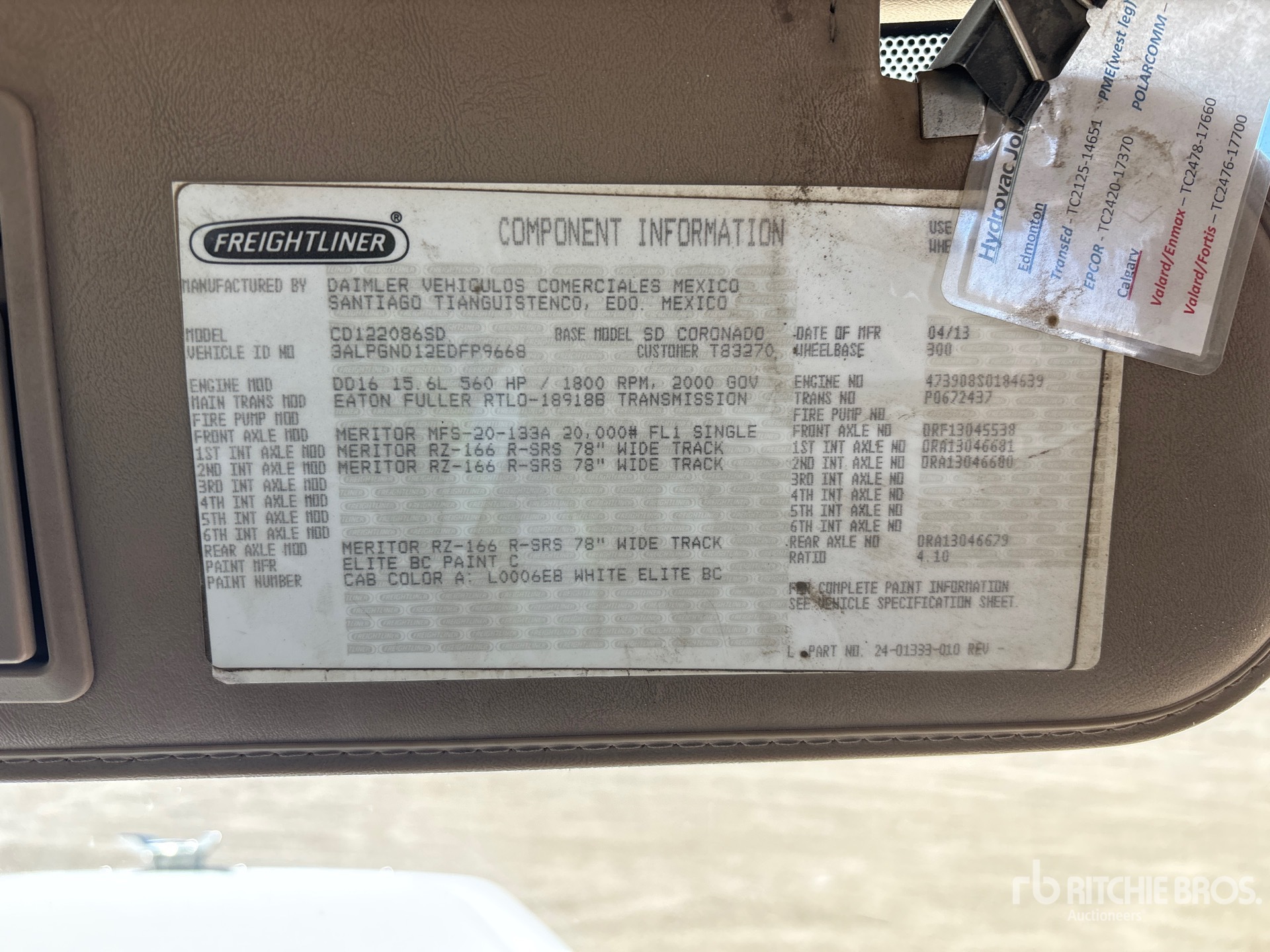 2014 Freightliner Coronado 122