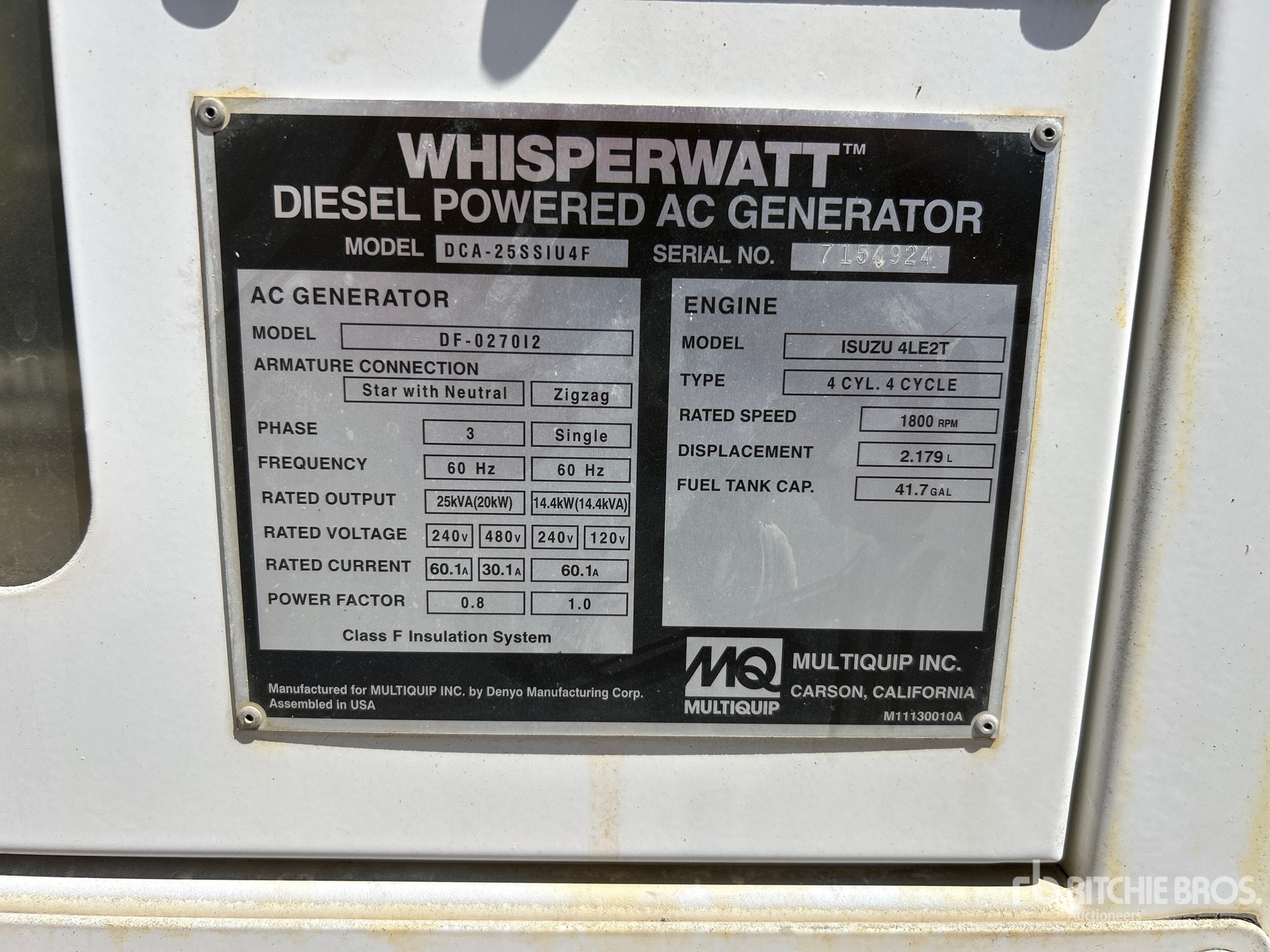 Multiquip DCA-25SIU4F