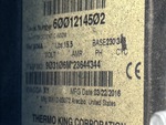 General Appearance with Refrigeration Unit Serial Number