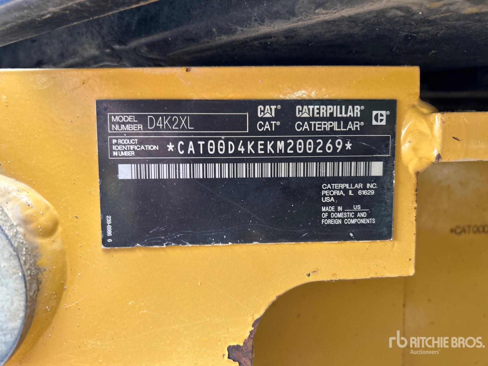 2016 Caterpillar D4K2 XL