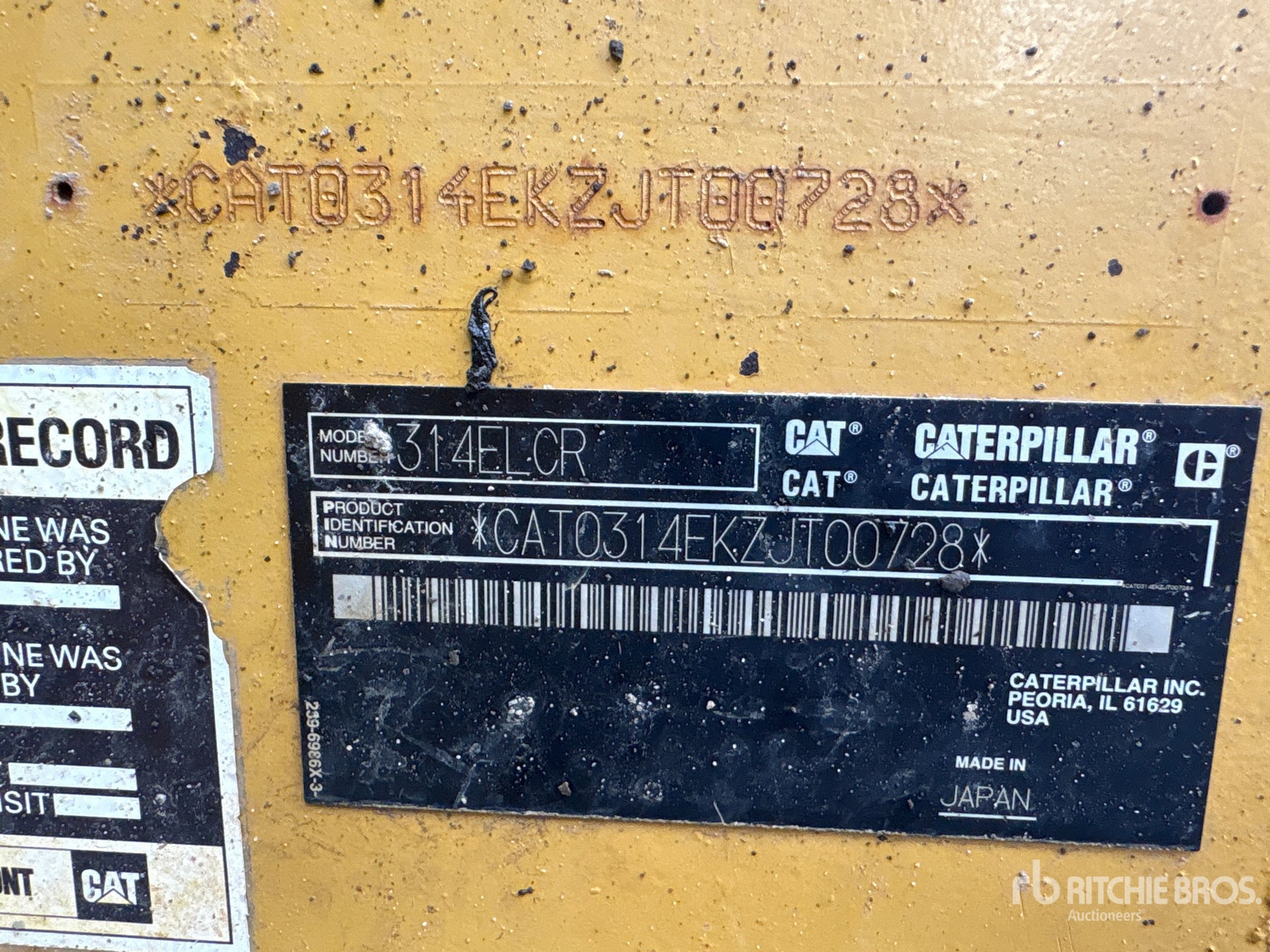 2014 Caterpillar 314E L CR