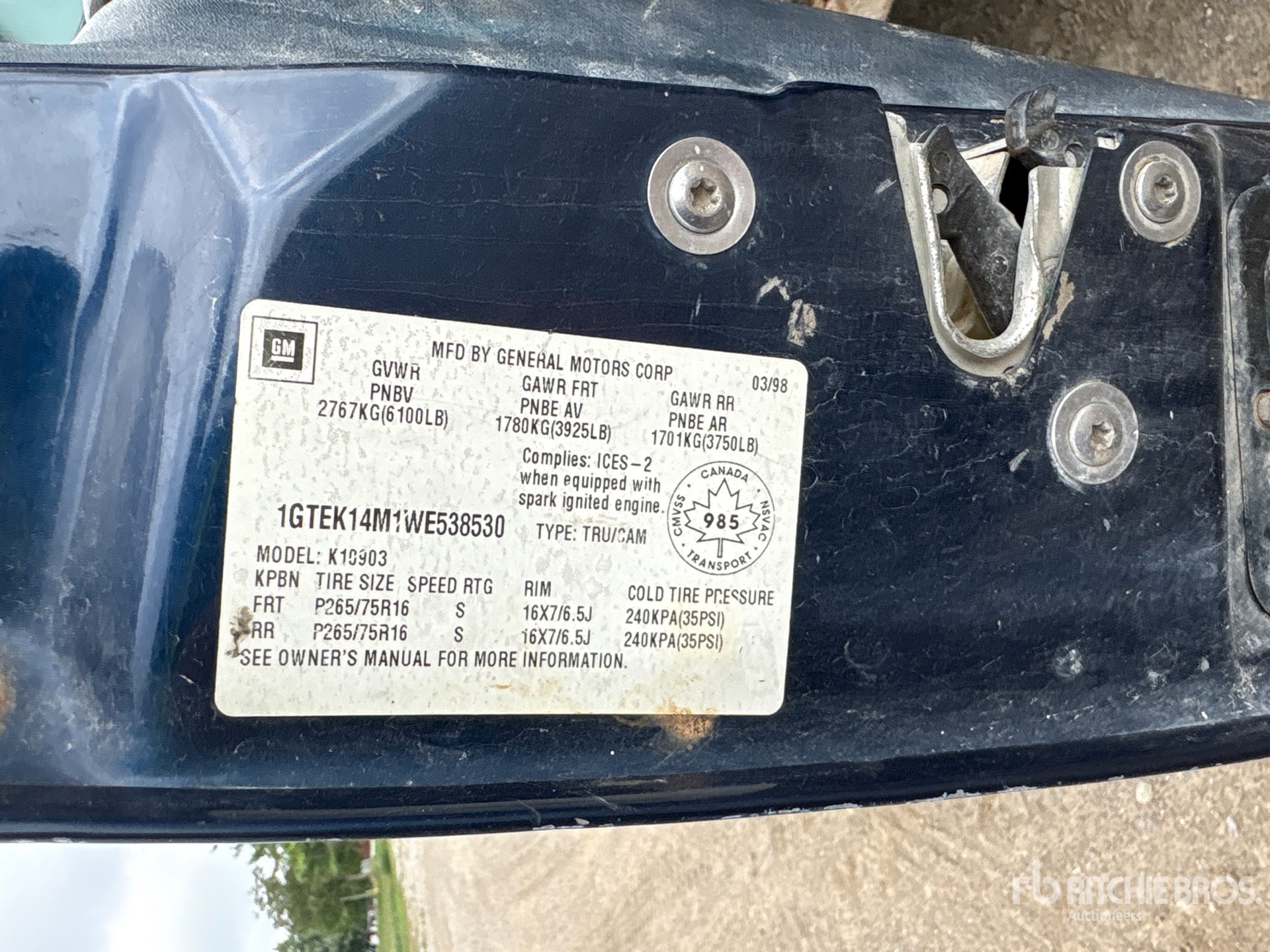1998 GMC SIERRA 1500
