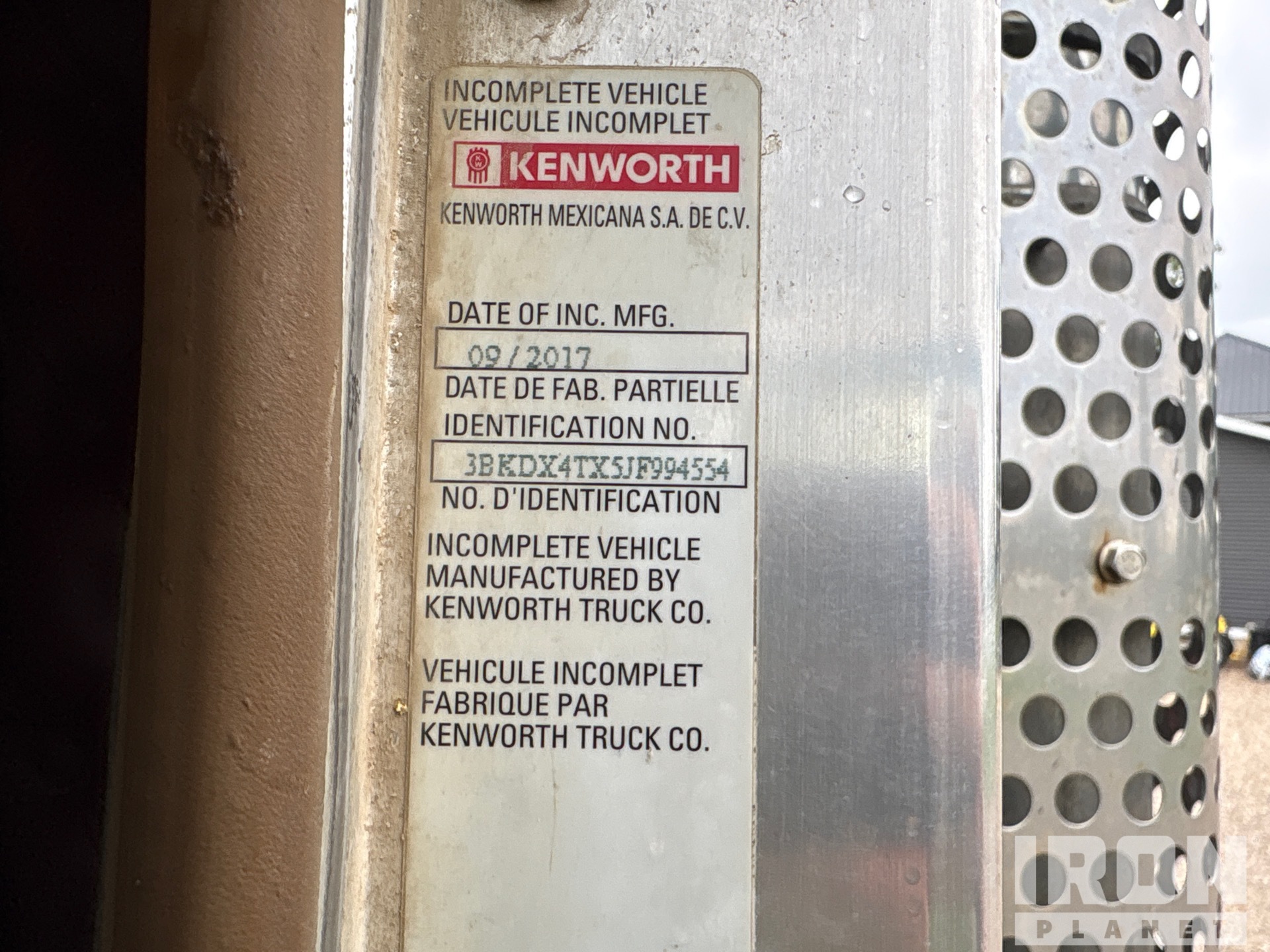 2018 Kenworth T800