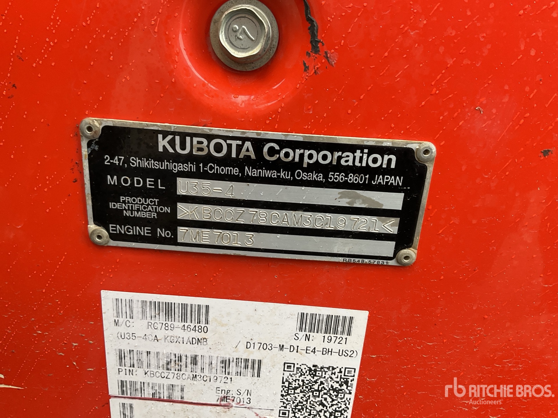 2021 Kubota U35-4