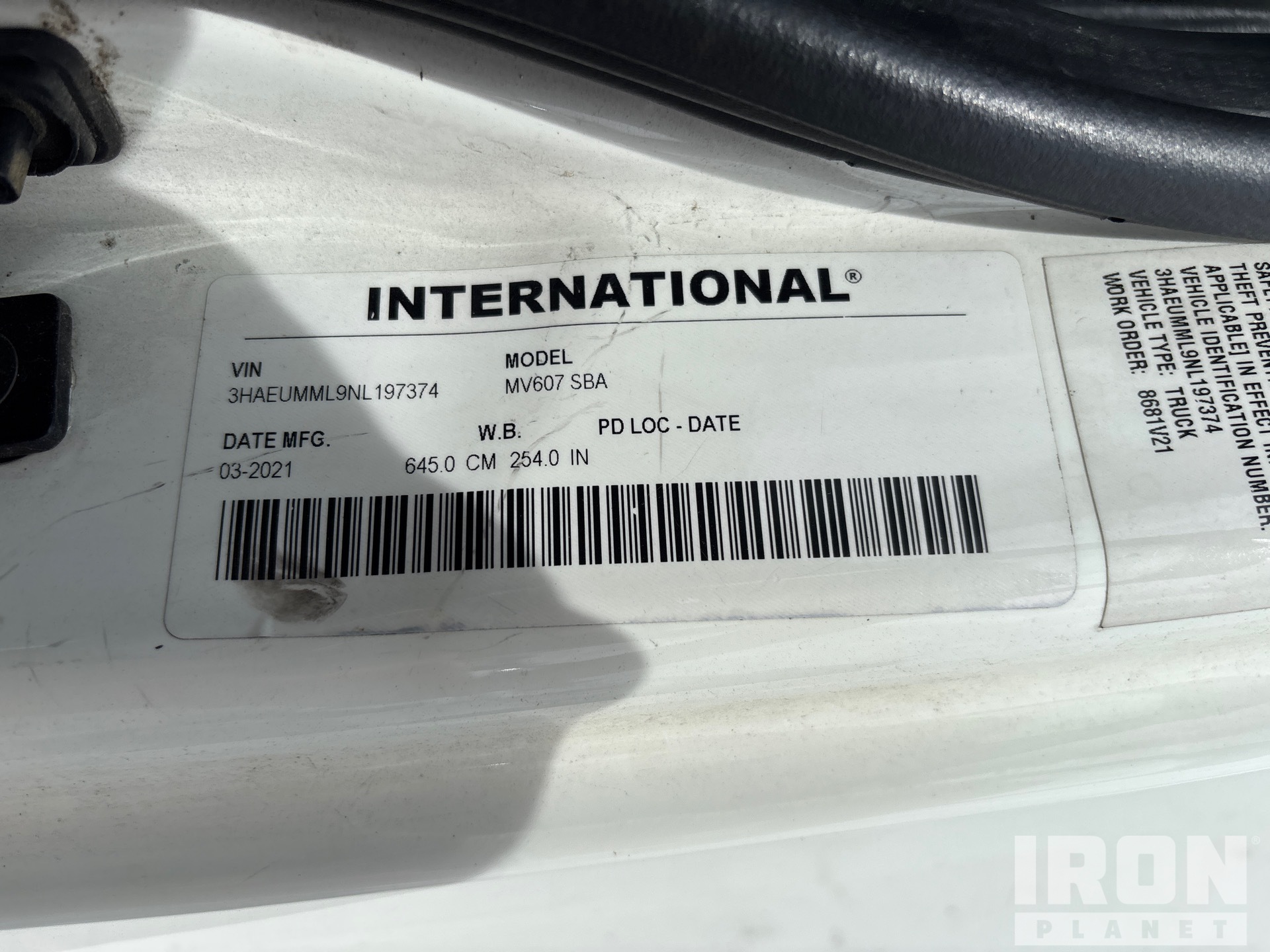 2022 International MV607