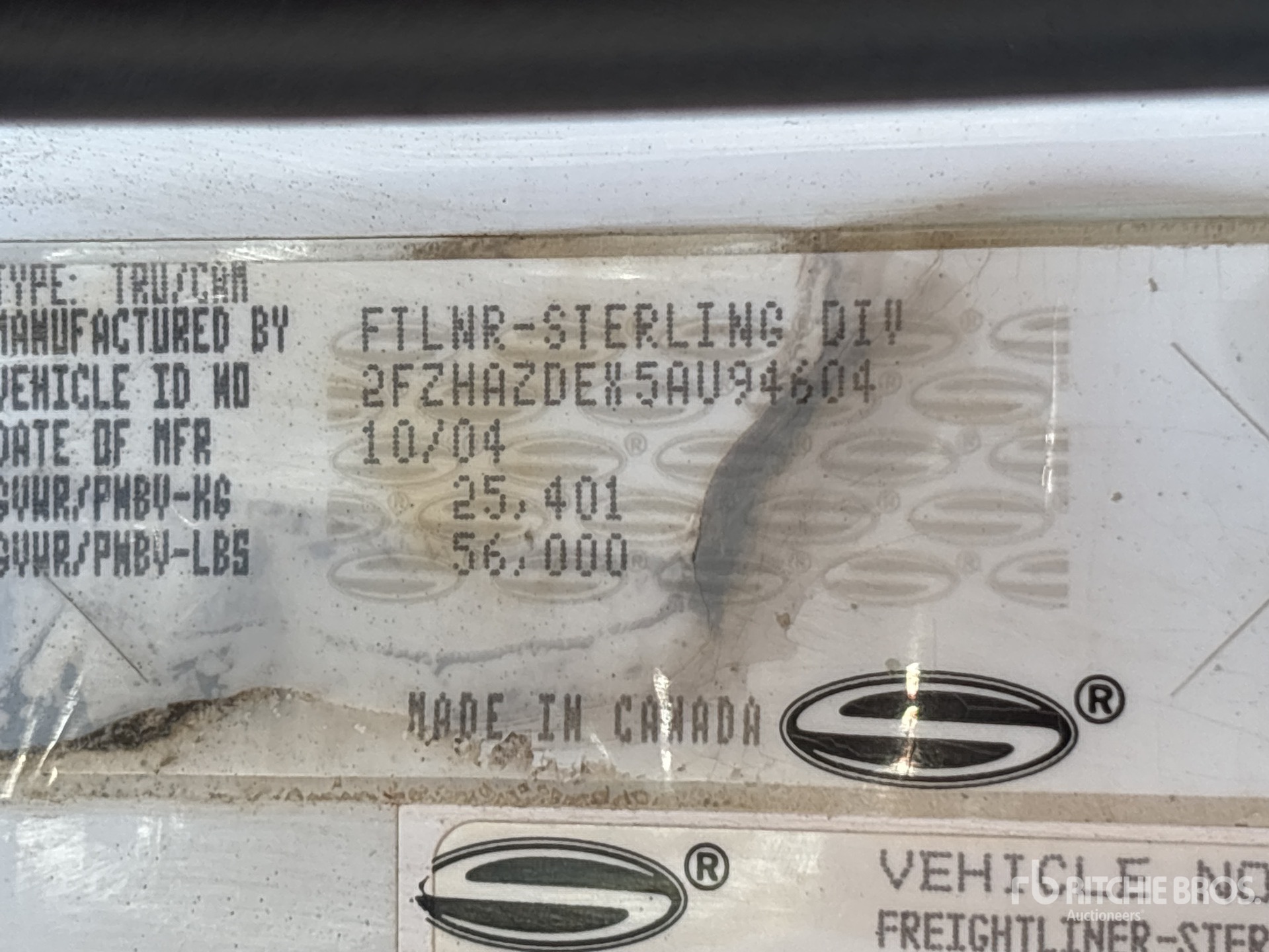 2005 Sterling L9500