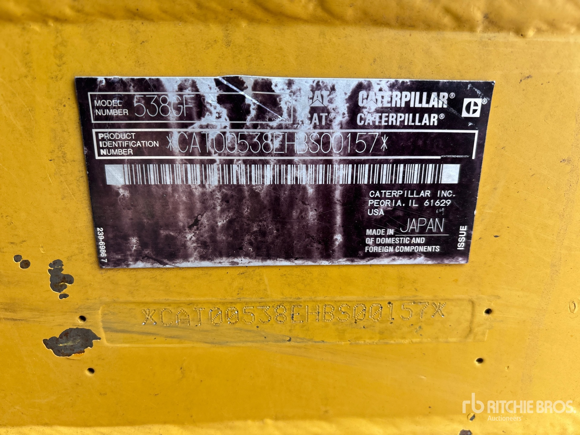 2017 Caterpillar FM538 GF