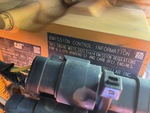 Engine with Emission Label