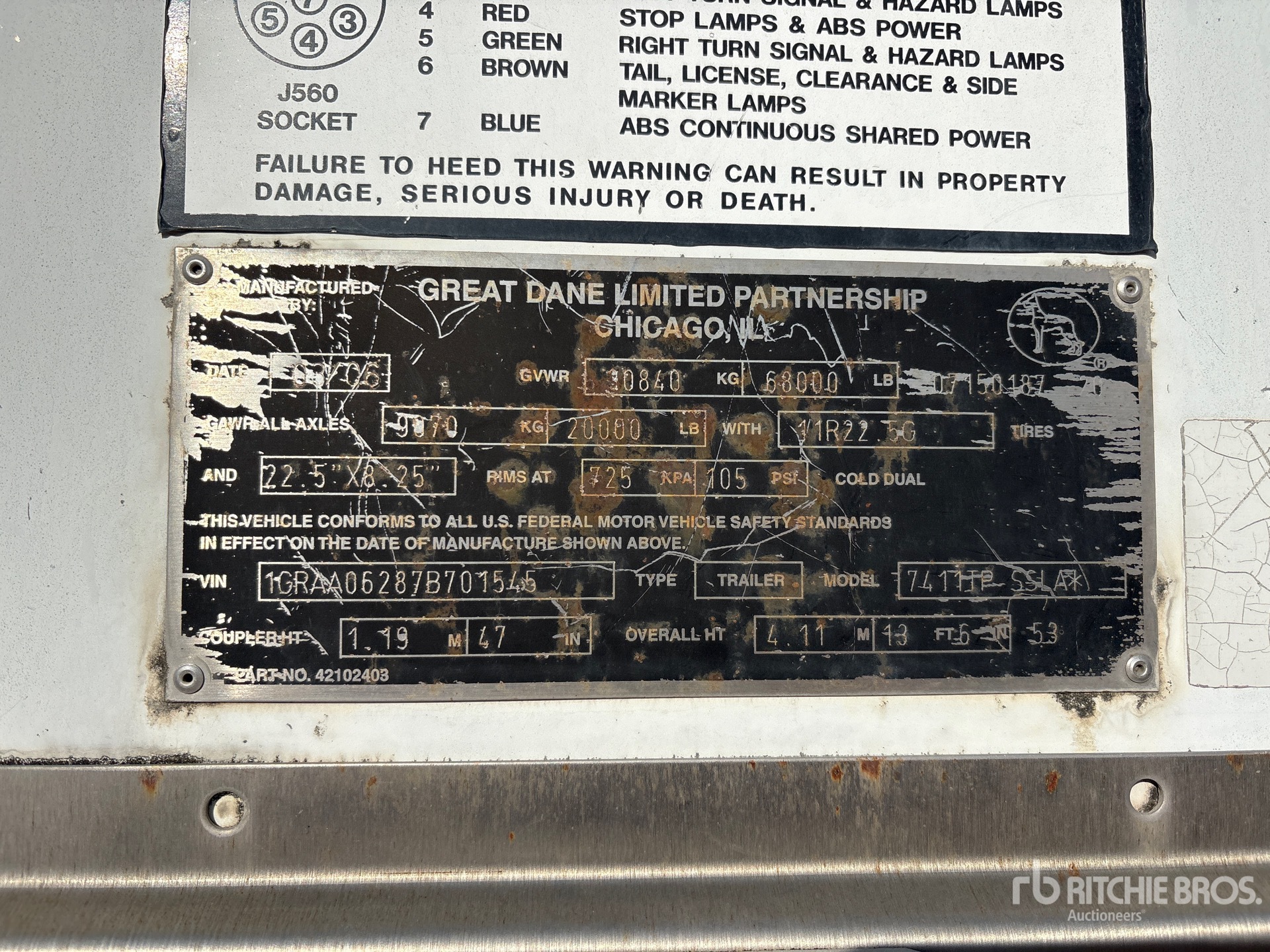 2007 Great Dane 7411TP-SSLA