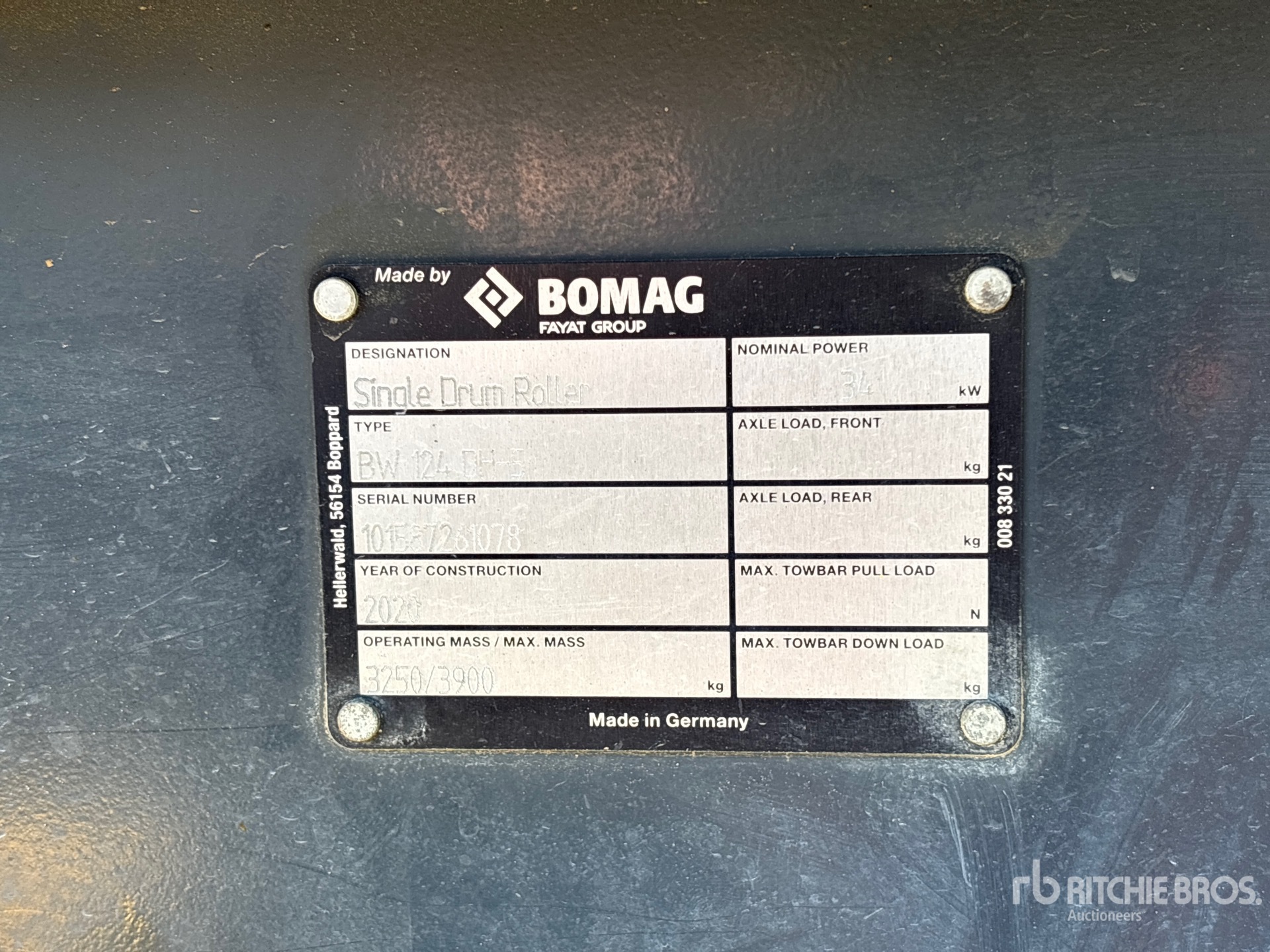 2020 Bomag BW124 DH-5