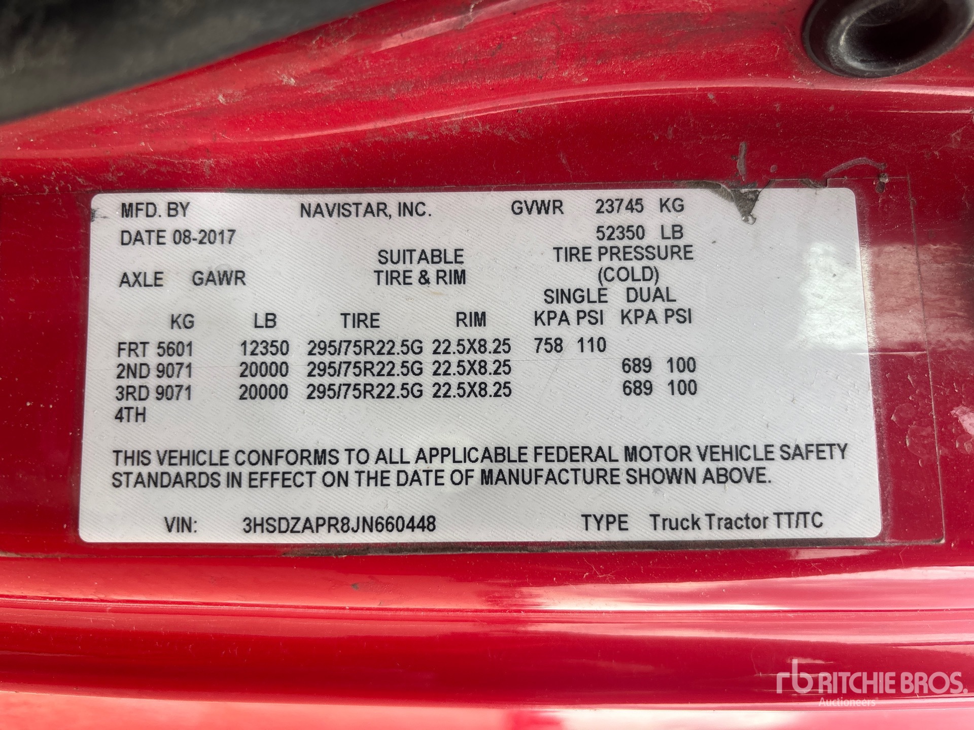 2018 International LT625
