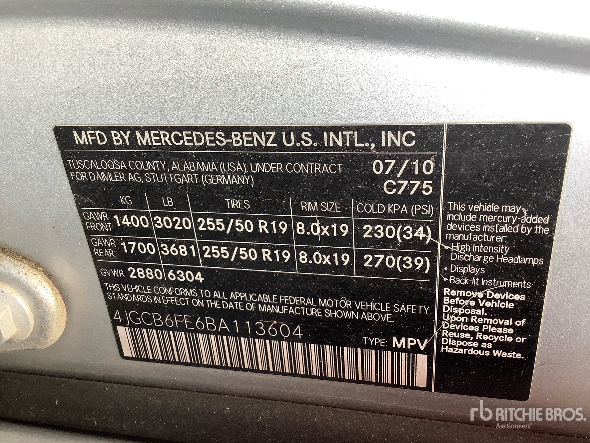 2011 Mercedes-Benz R350