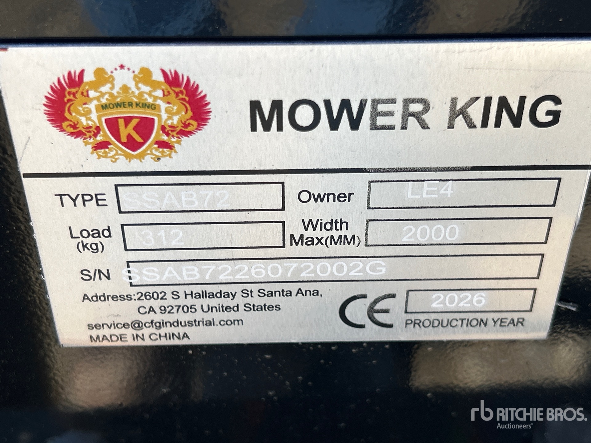 2026 Mower King SSAB72