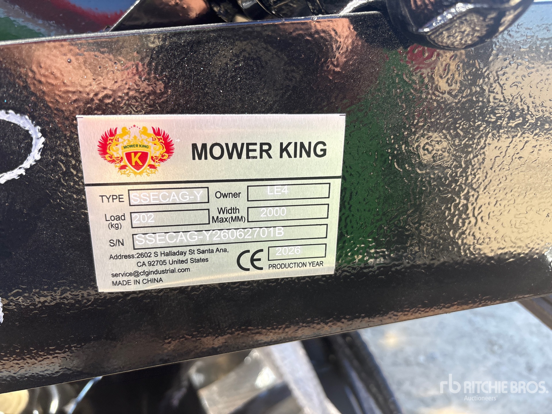 2026 Mower King SSECAG-Y