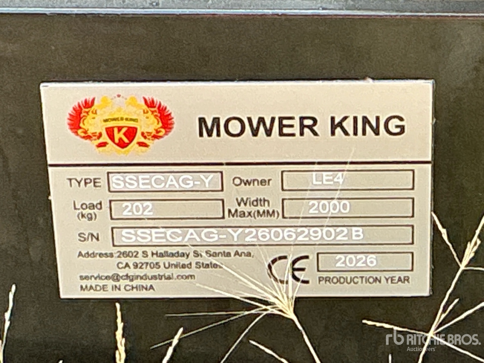 2026 Mower King SSECAG-Y