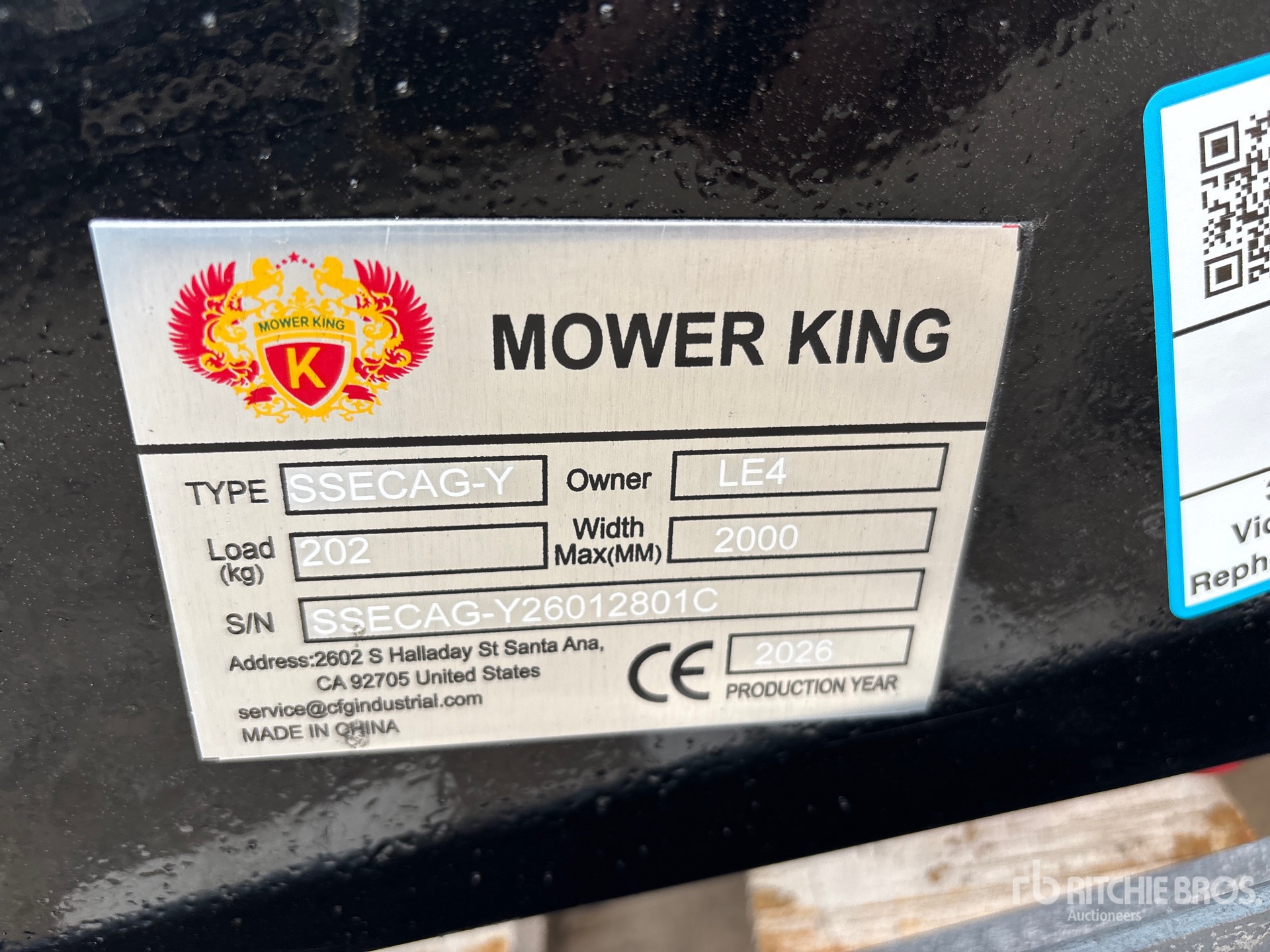 2026 Mower King SSECAG-Y