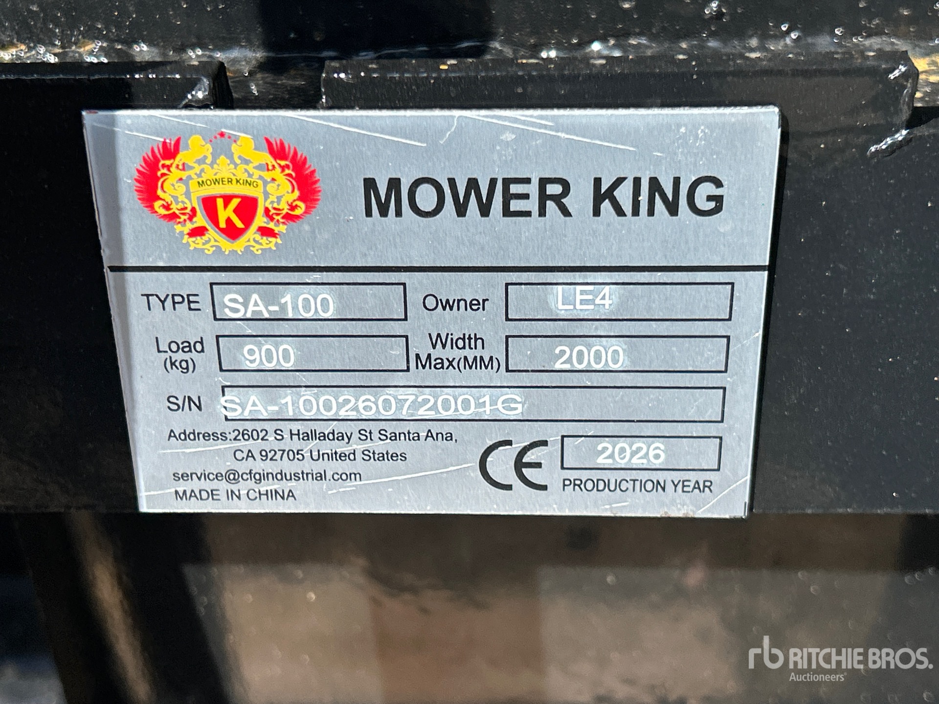 2026 Mower King SA-100