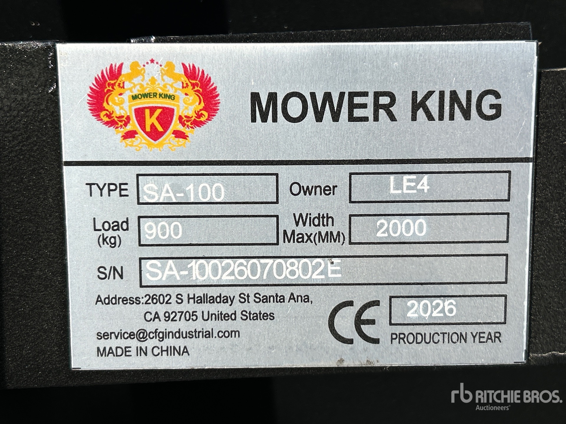 2026 Mower King SA-100