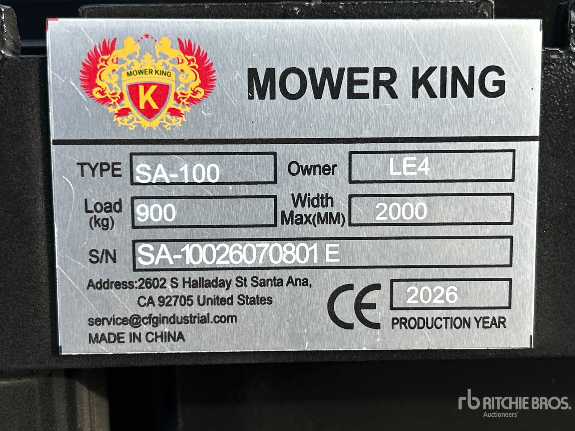2026 Mower King SA-100