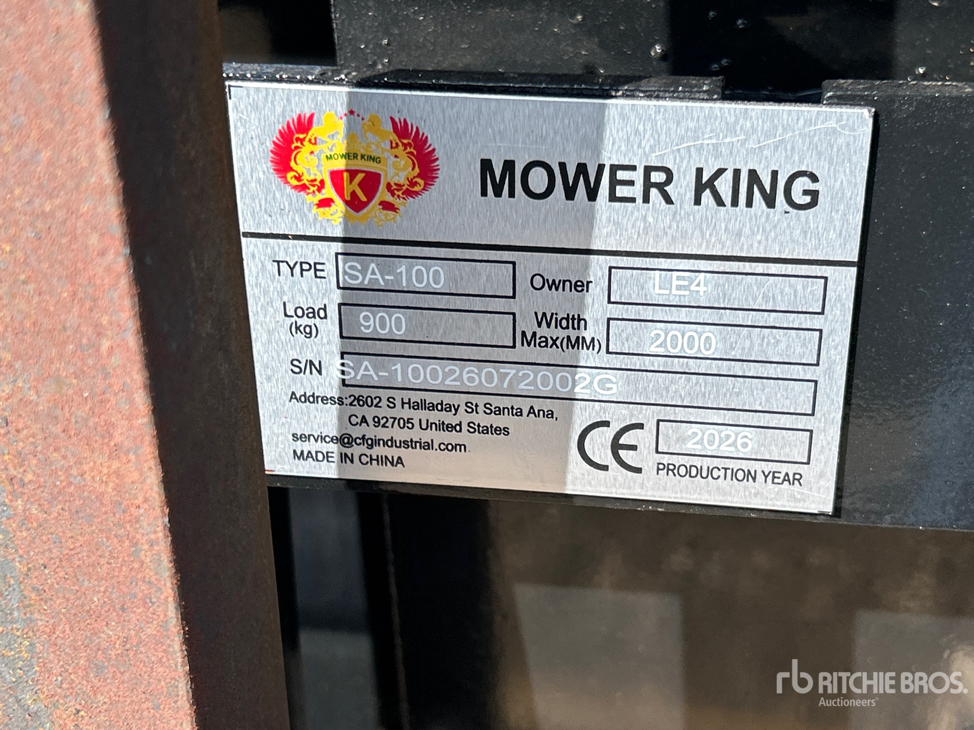 2026 Mower King SA-100