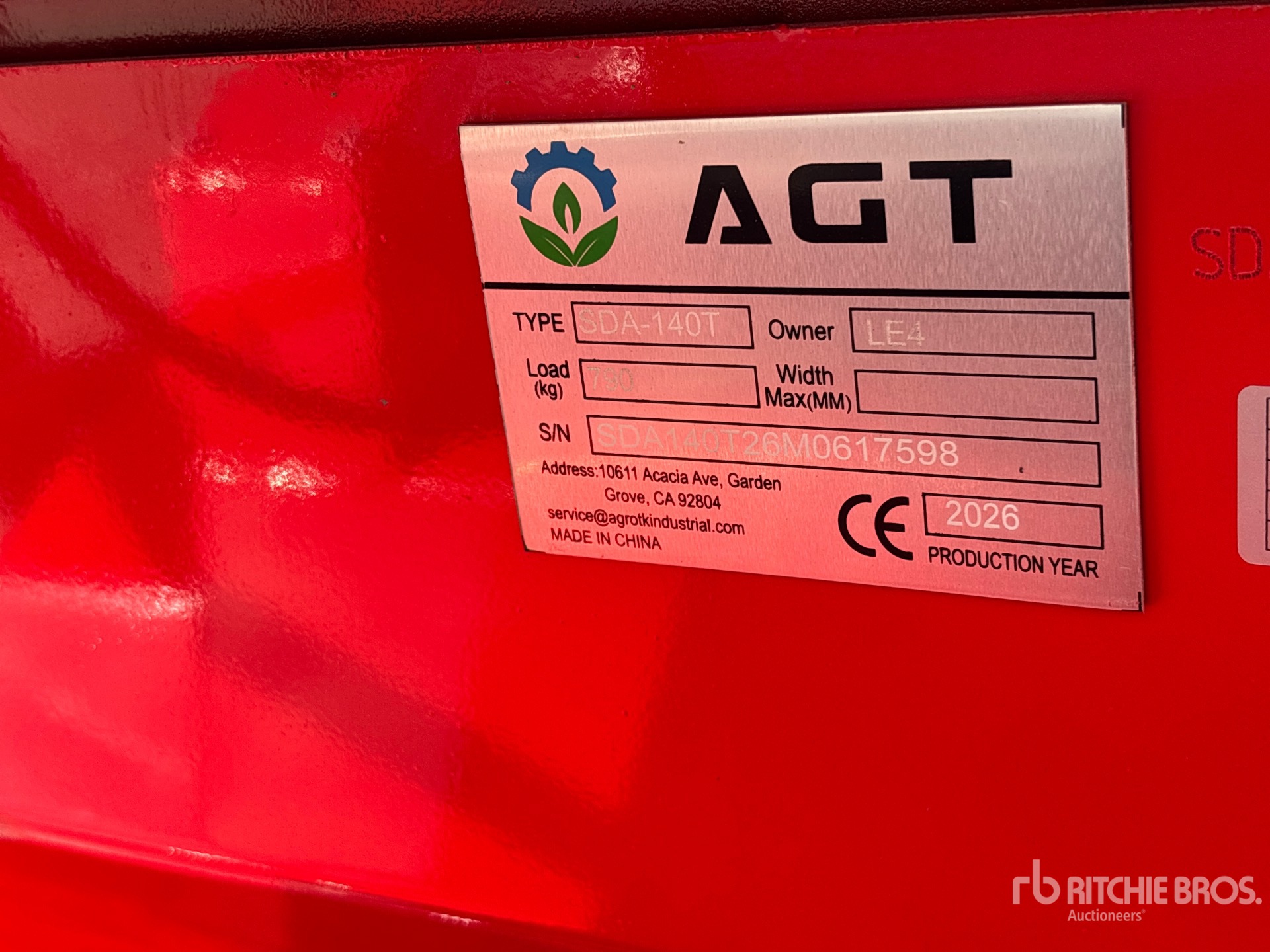 2026 AGT SDA140T